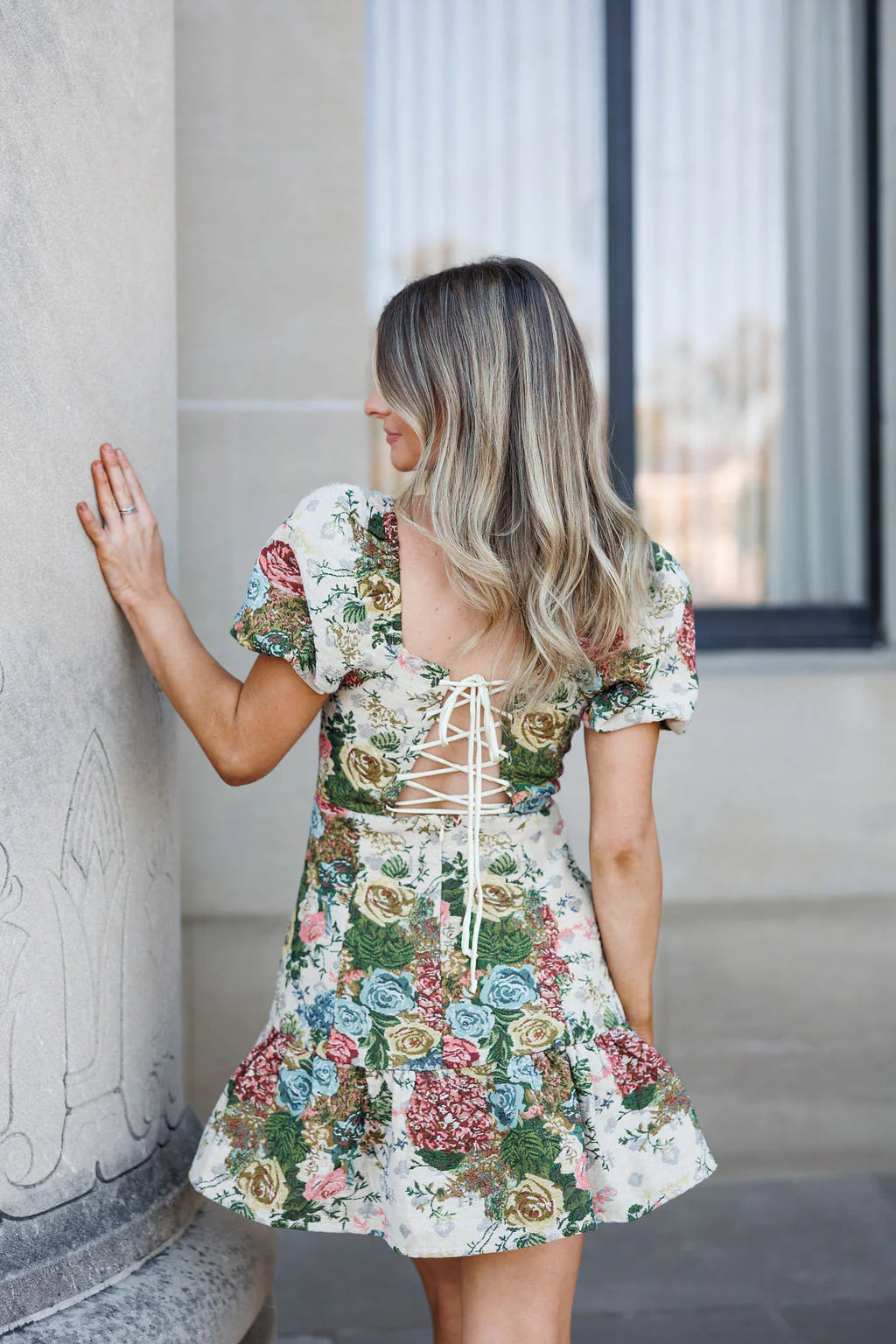 Whitmore Jaquared Mini Dress