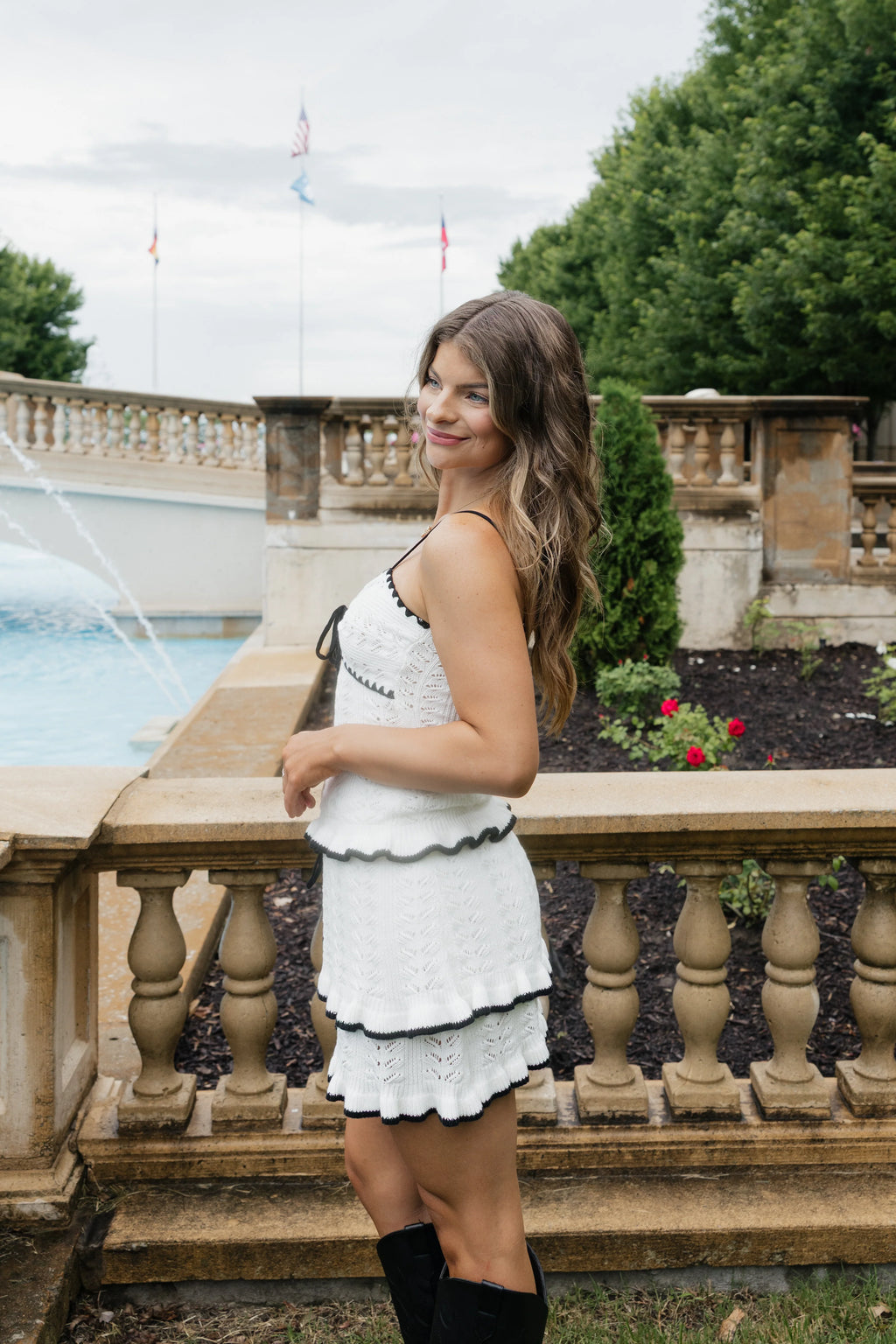 Ramy Knit Set - White / Black