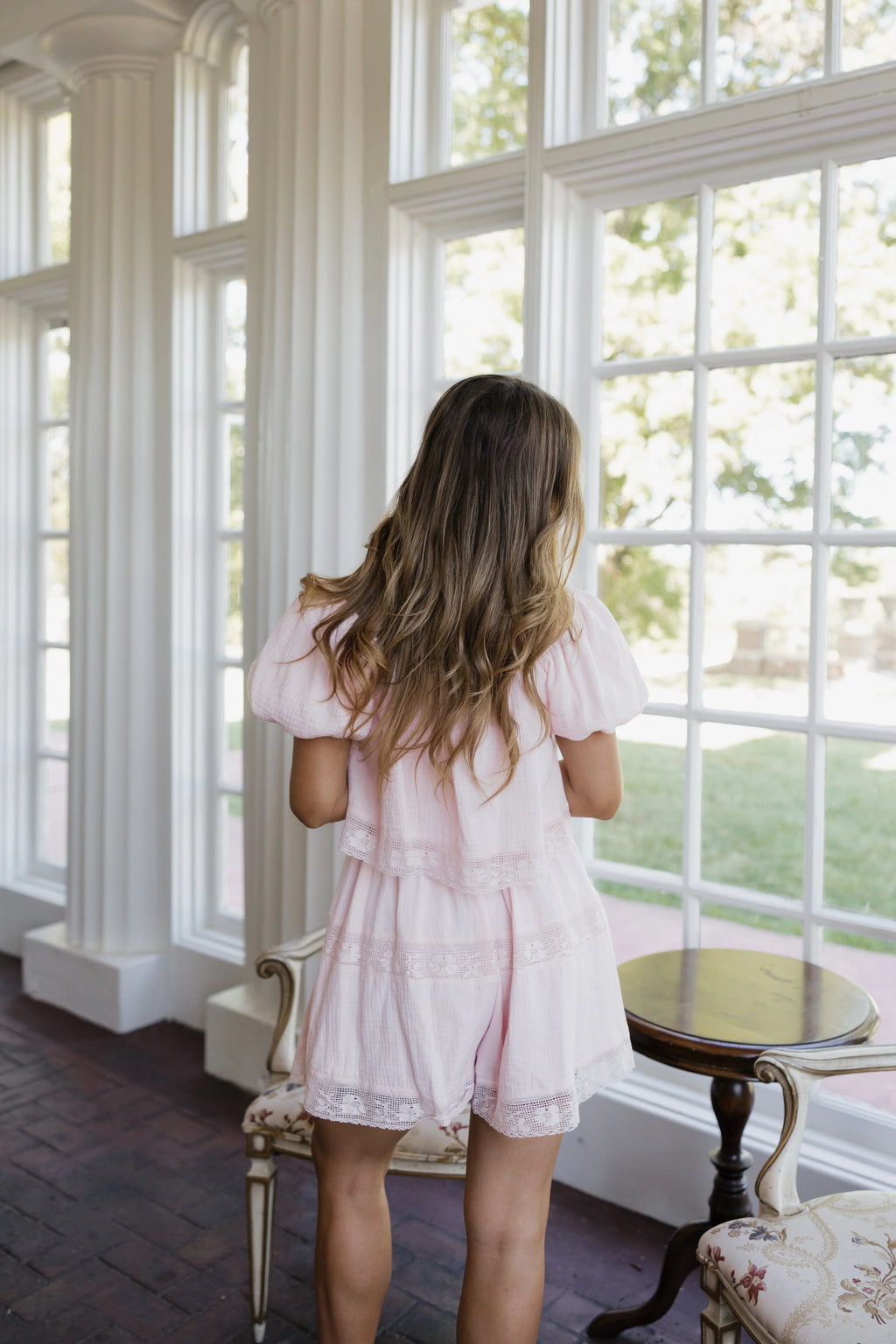 Cella Romper - Powder Pink