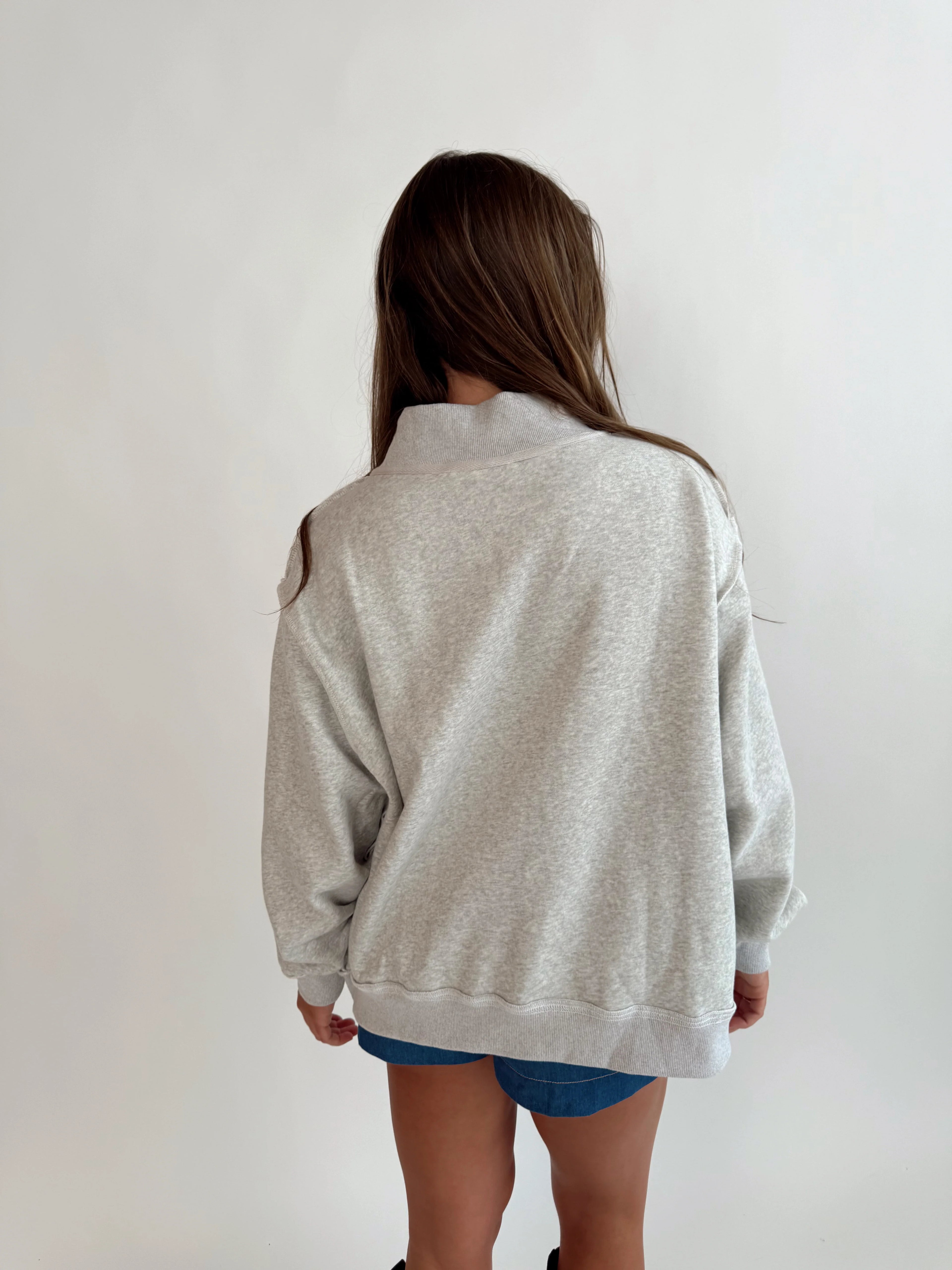 Tennessee REVERSIBLE Mockneck - Heather Grey (PREORDER SHIPS OCT 5TH)