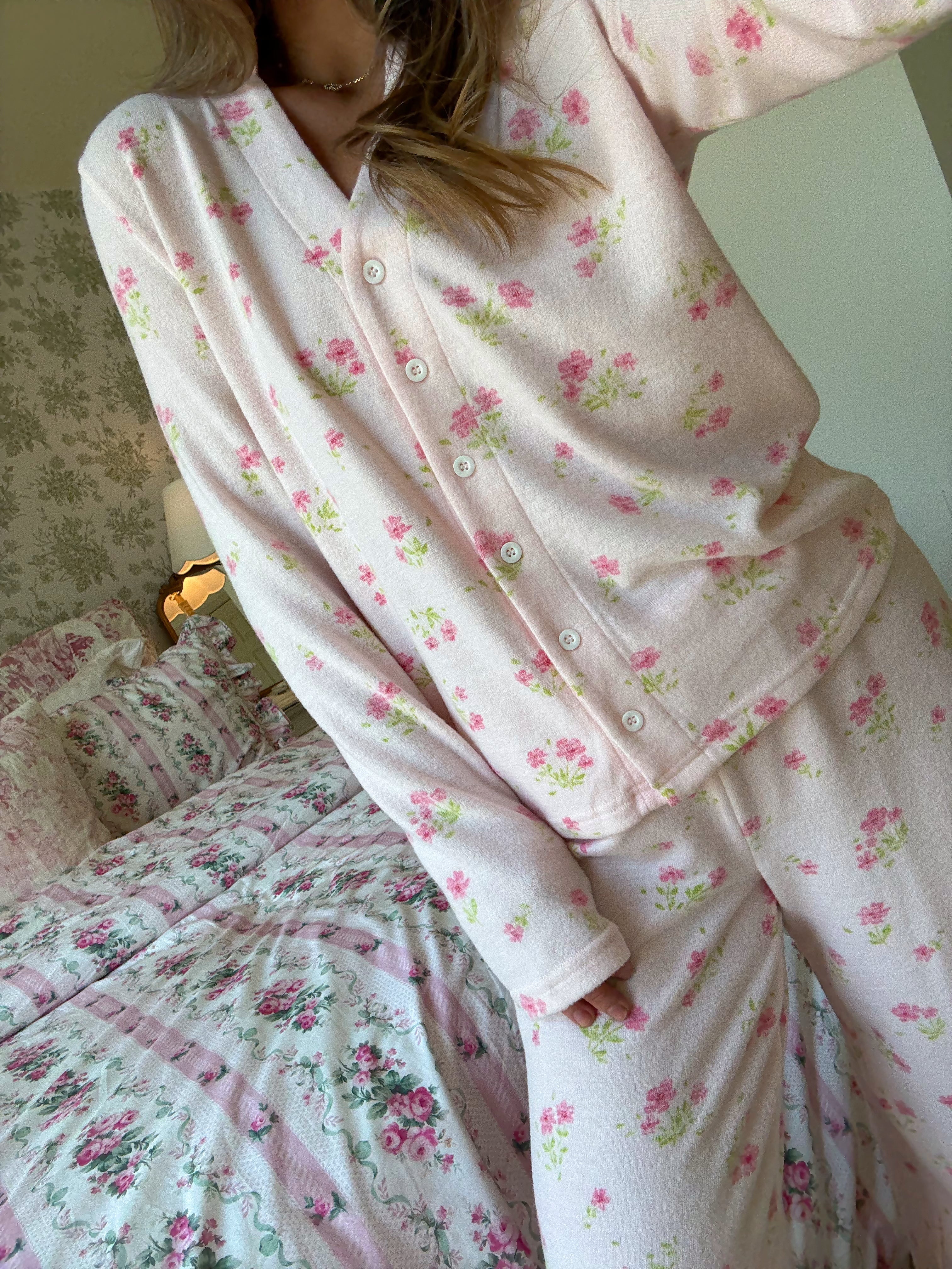 Daisy Pajama Set - Pink