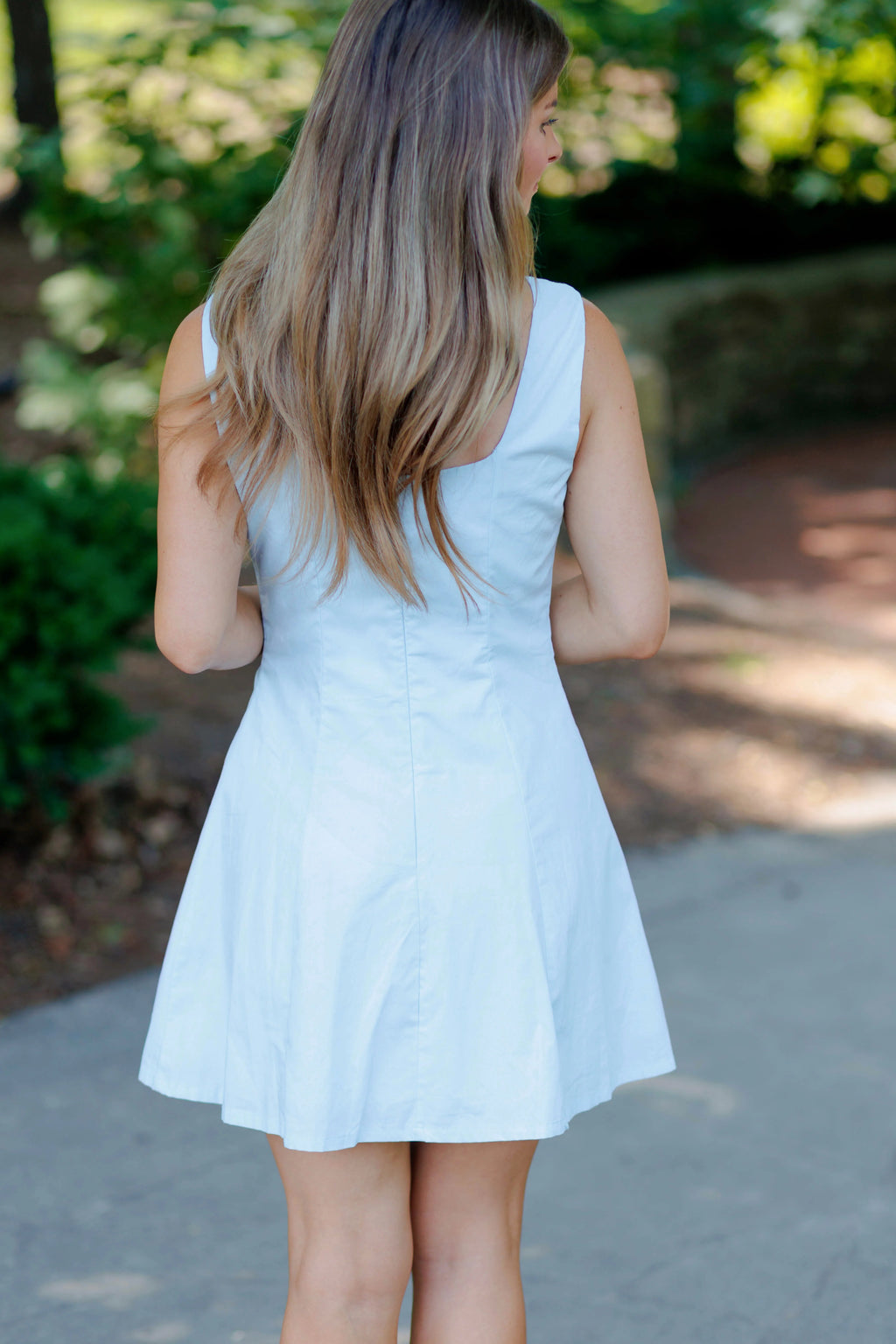 Erin Mini Dress - Light Blue