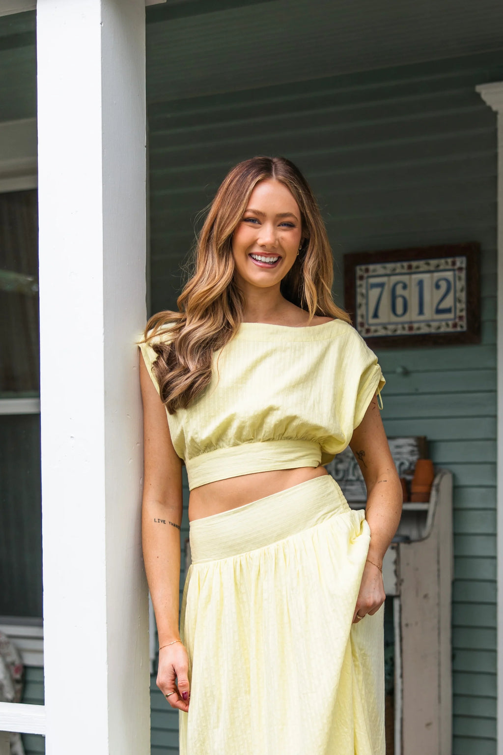 Andy Crop Top - Lemon