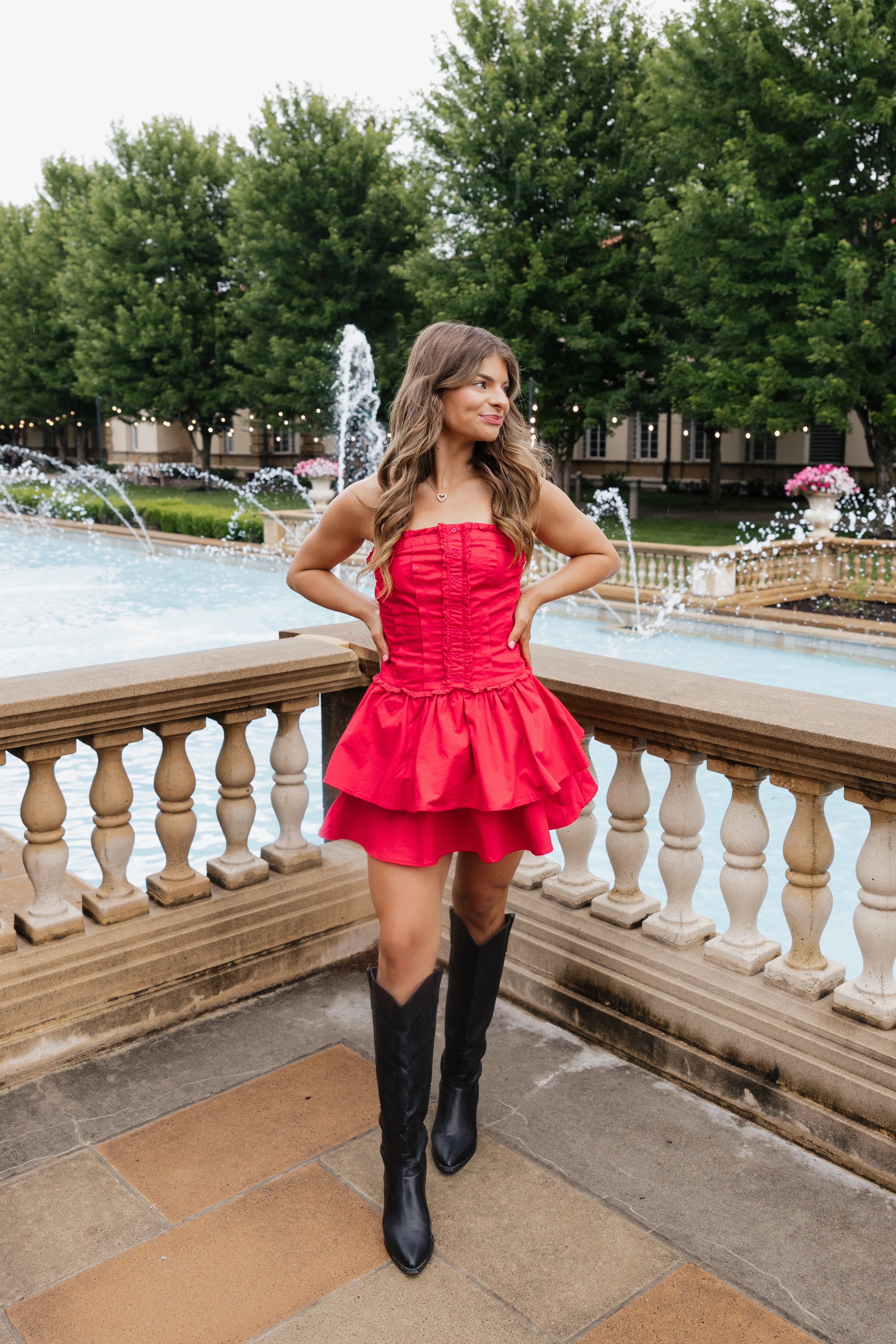 Megan Mini Dress - Red