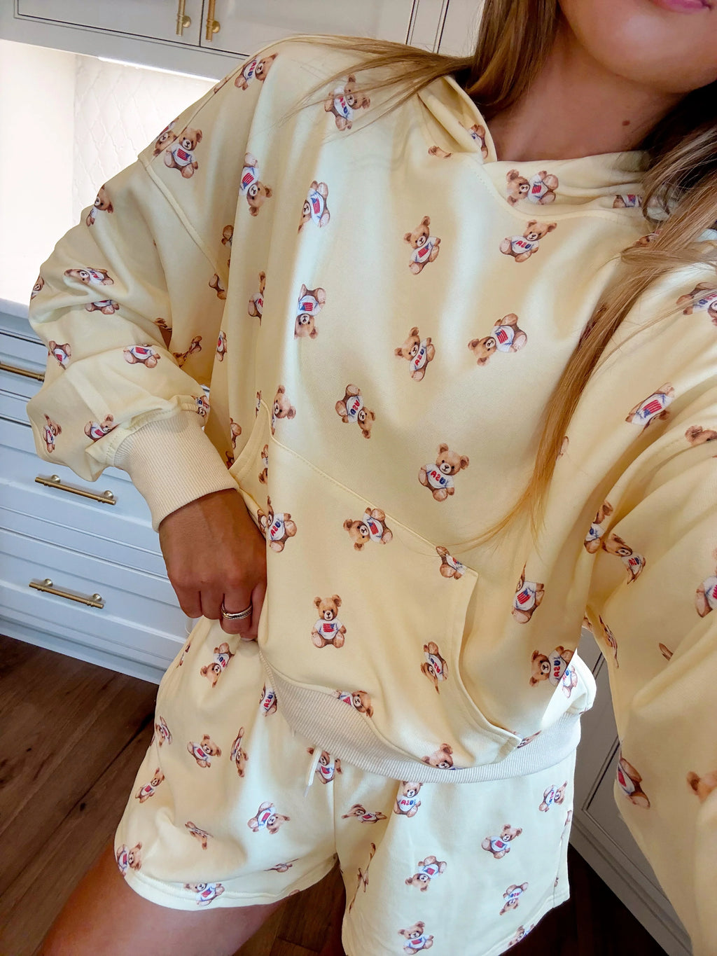 Tabby Teddy Bear Print Set