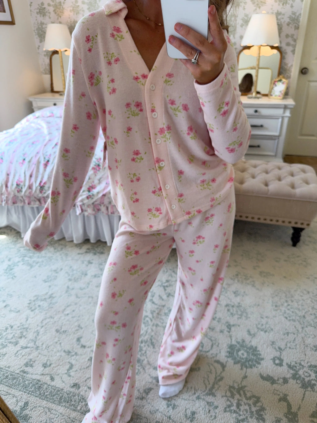 Daisy Pajama Set - Pink
