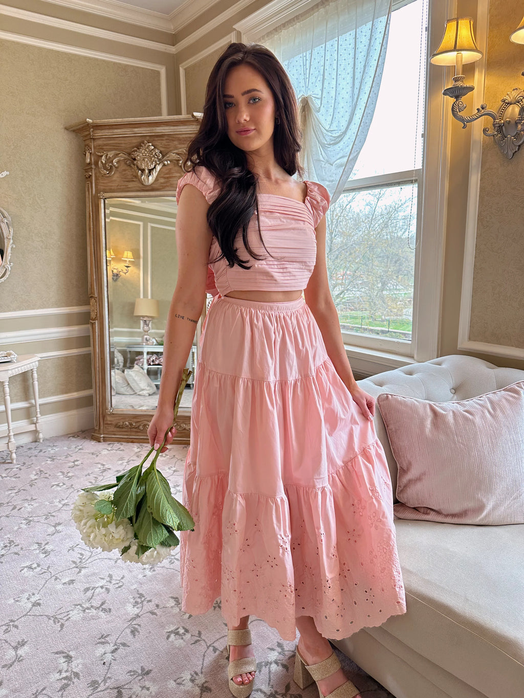 Forever In Love Pintuck Top