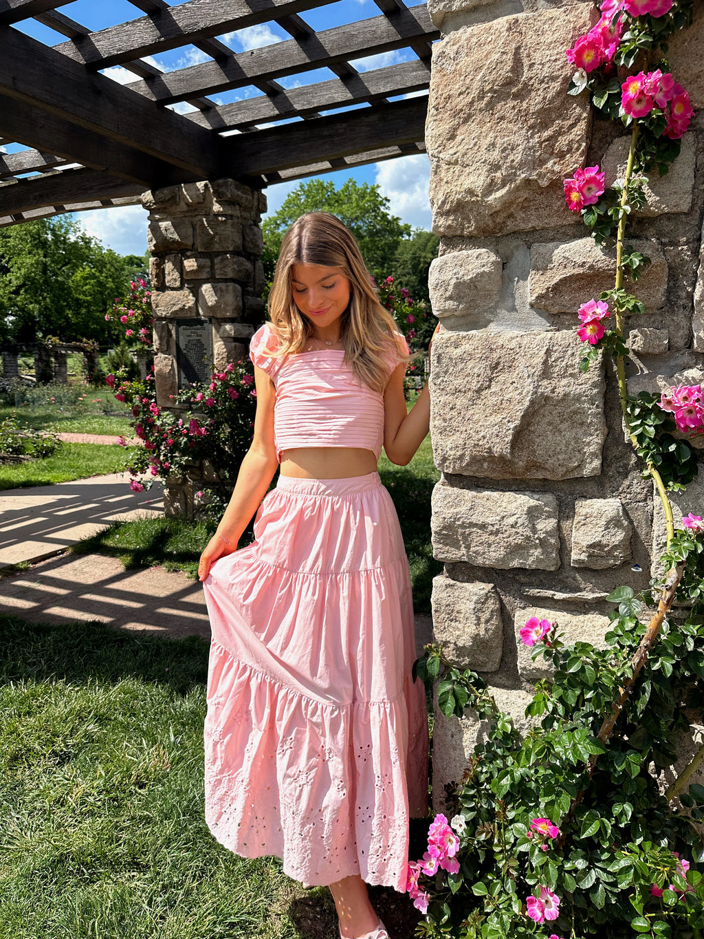 Forever In Love Pintuck Top