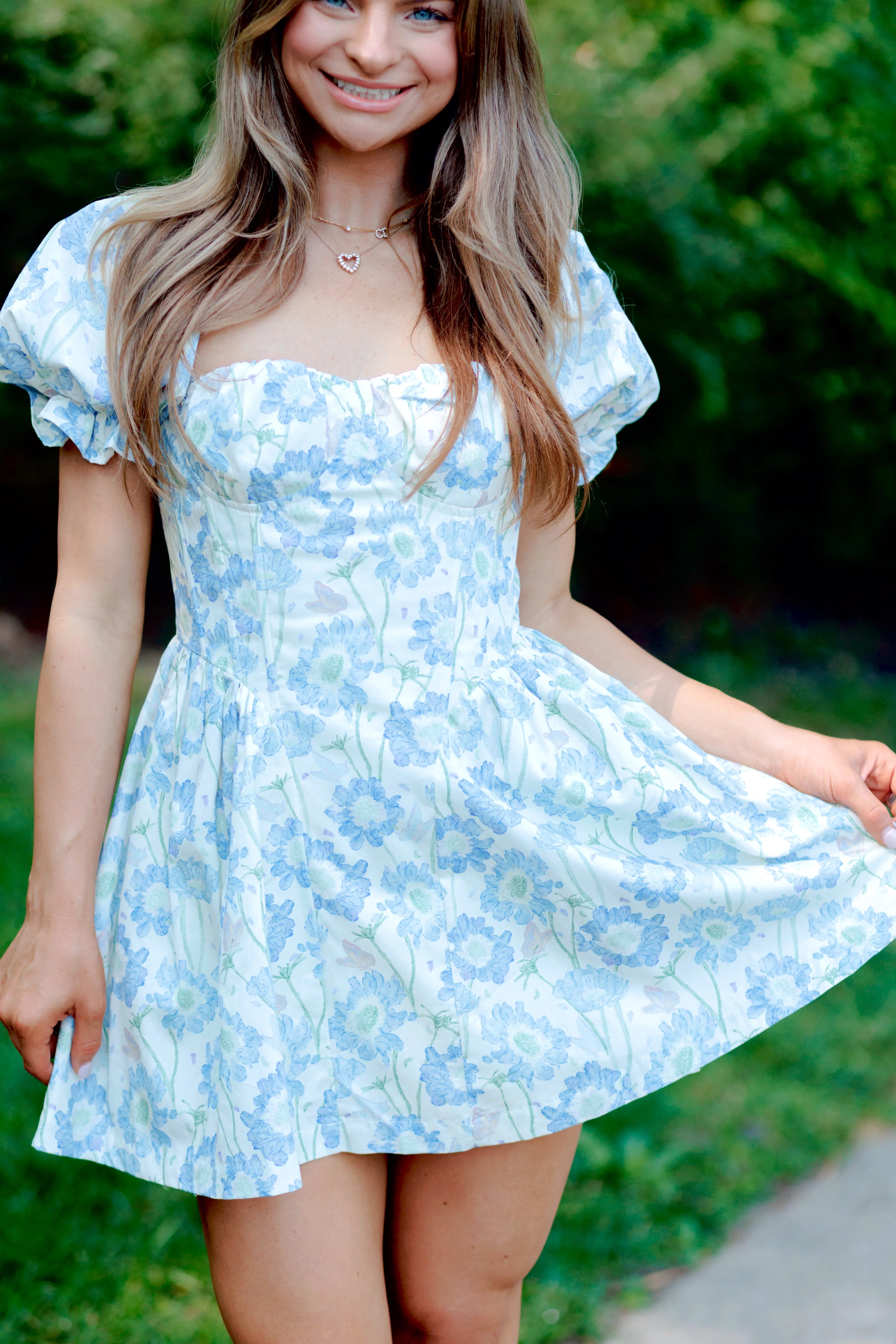 Adaline Mini Dress - Light Blue