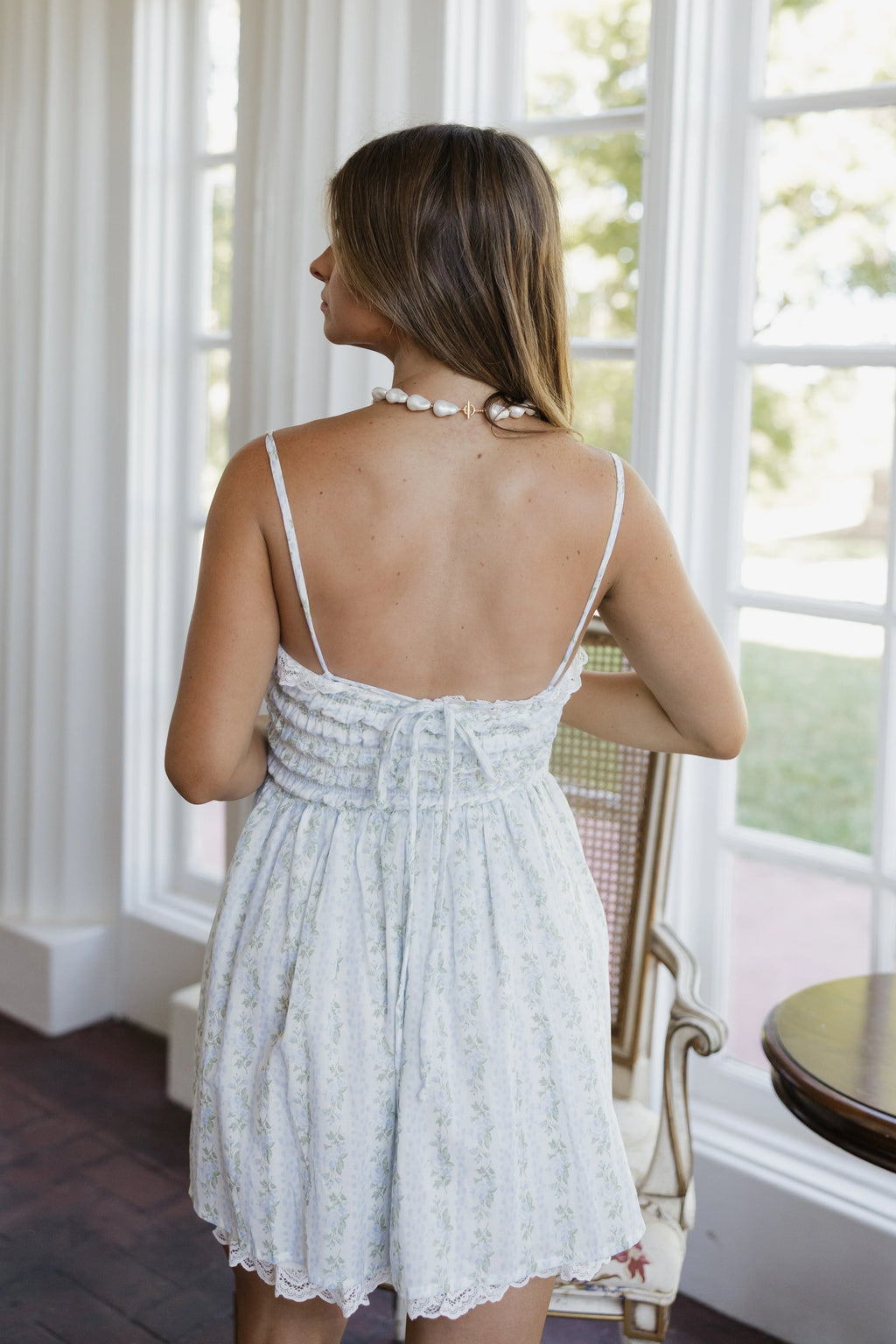 Ayla Floral Smocked Mini Dress