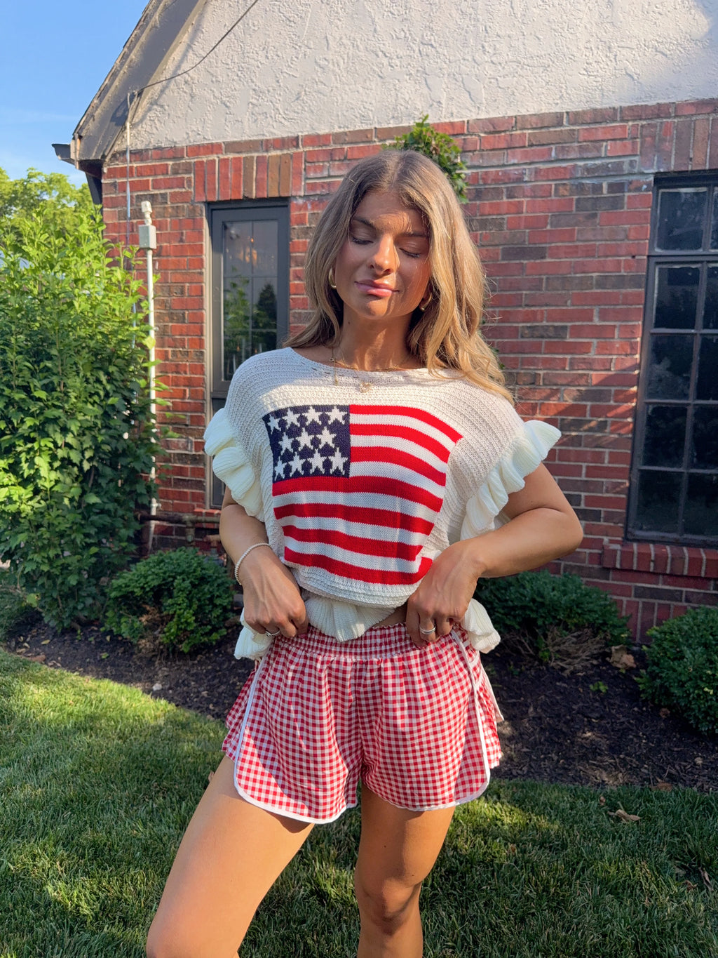 Ralphy Active Short - Red Gingham