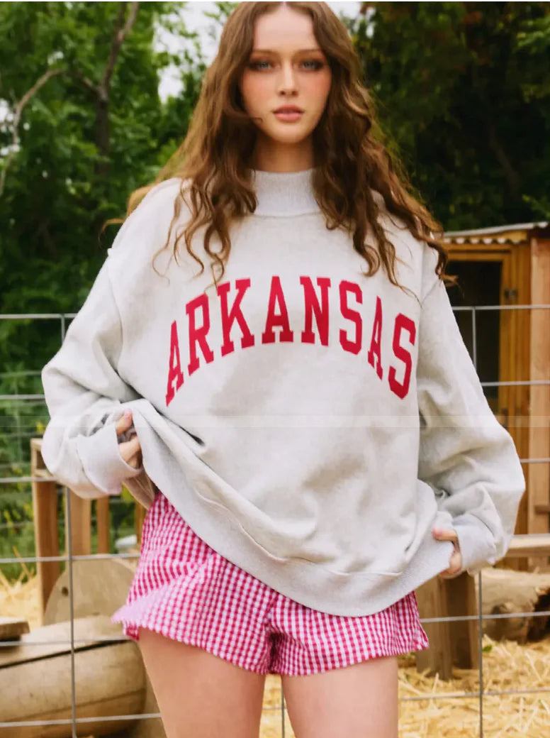 Arkansas REVERSIBLE Mockneck - PREORDER (SHIPS OCT 5TH)