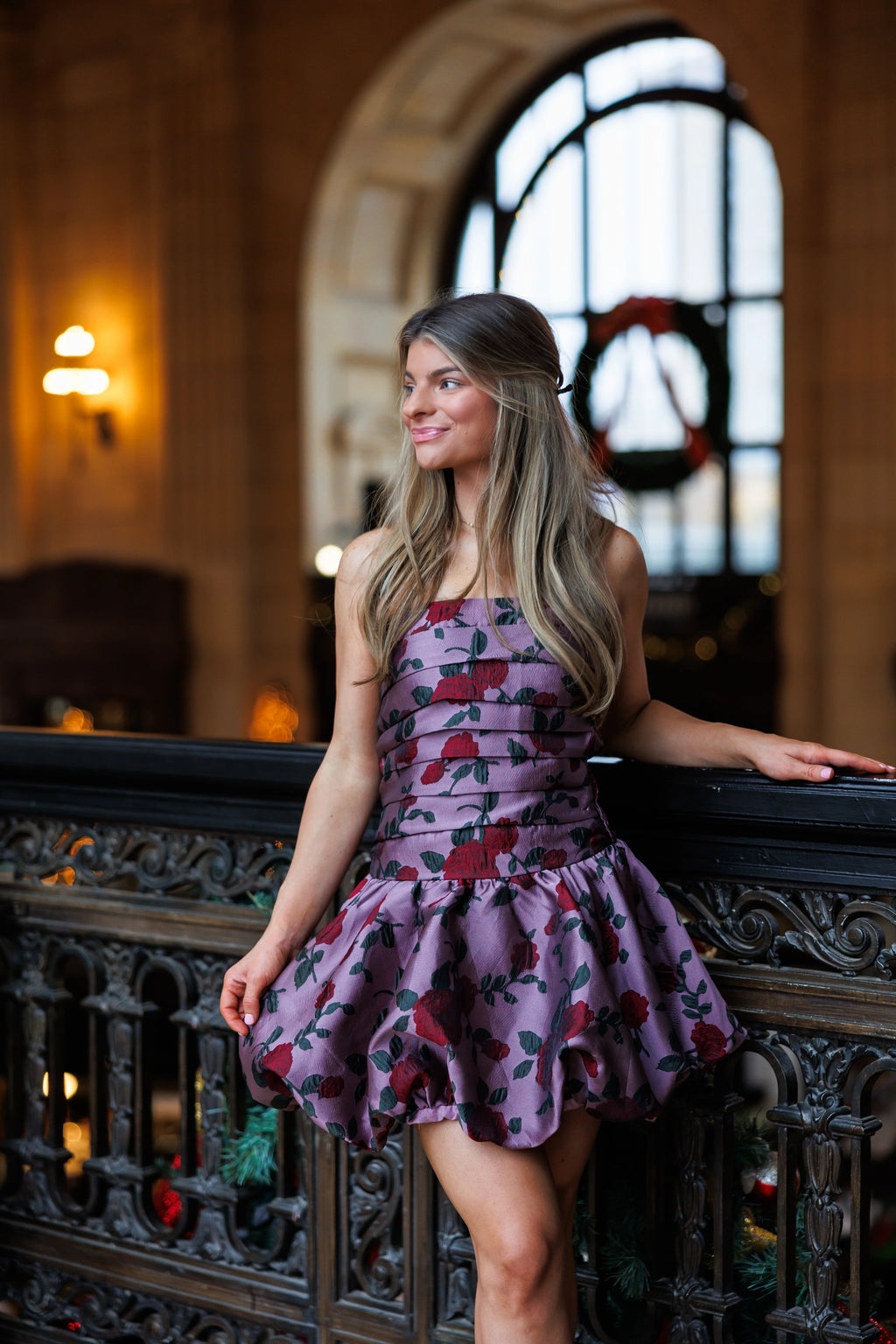 Christmas Waltz Bubble Mini Dress