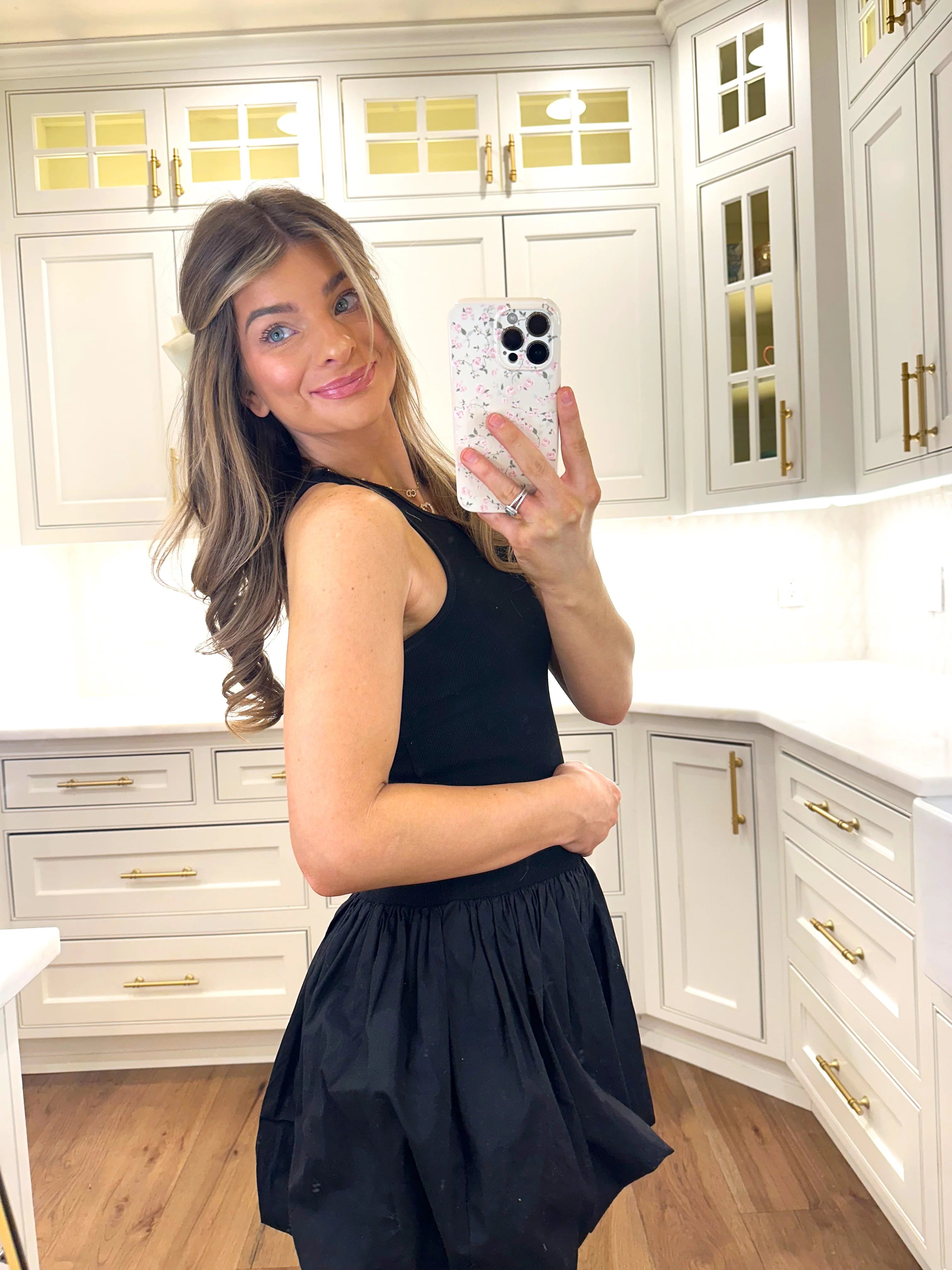 Bubble Mini Dress - Black