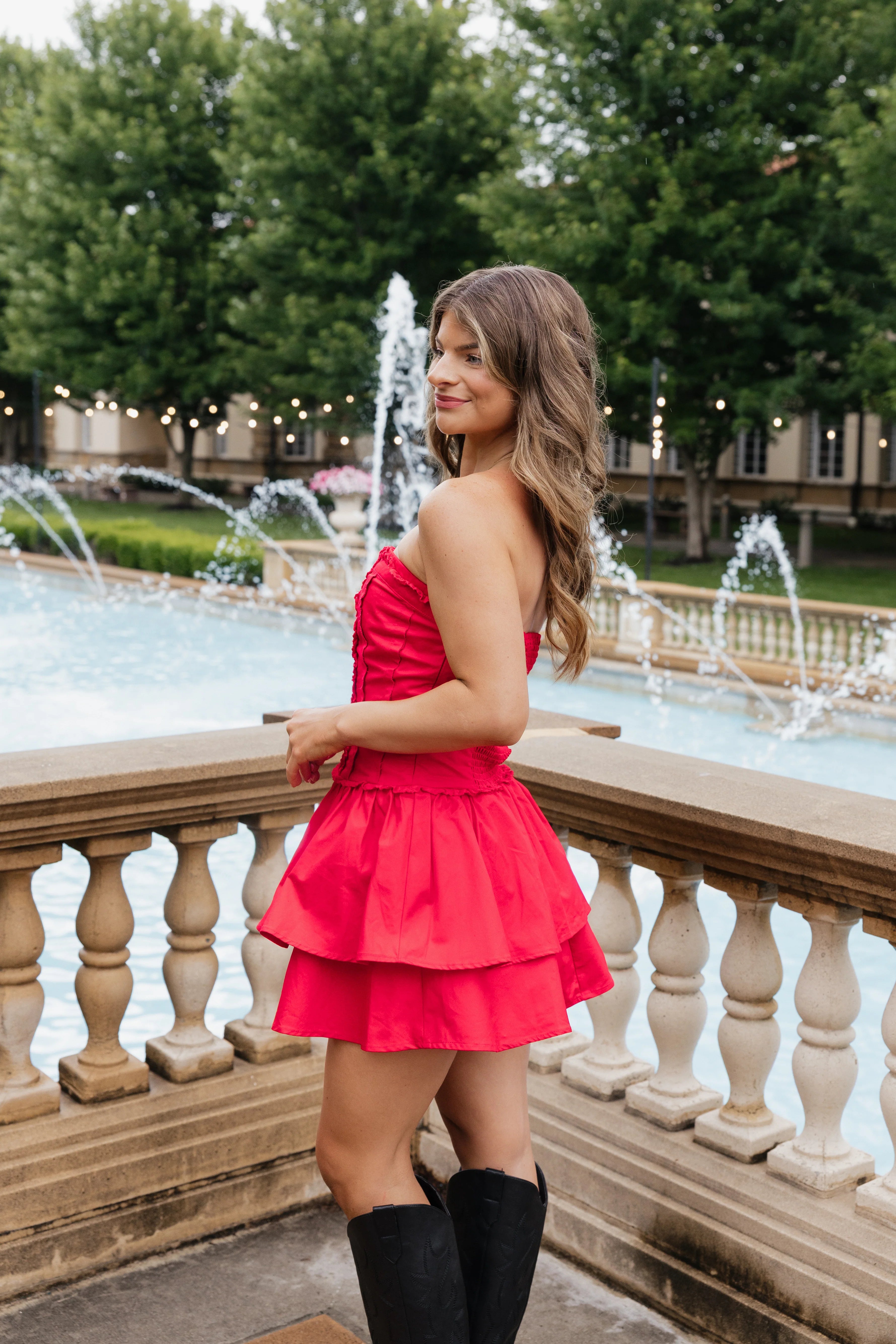 Megan Mini Dress - Red