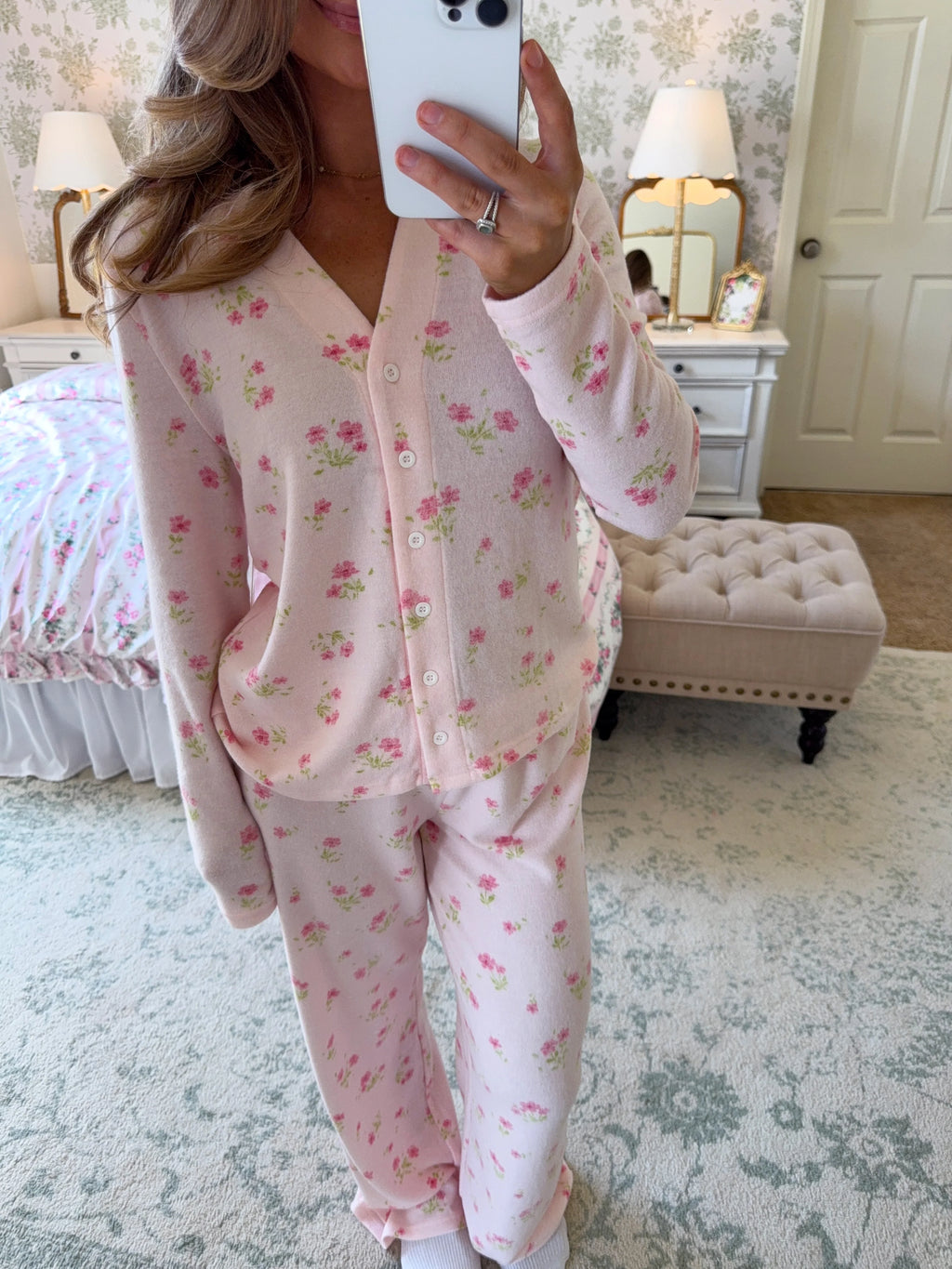 Daisy Pajama Set - Pink