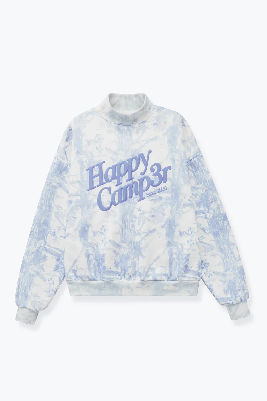 Blue Camo Mockneck Sweatshirt