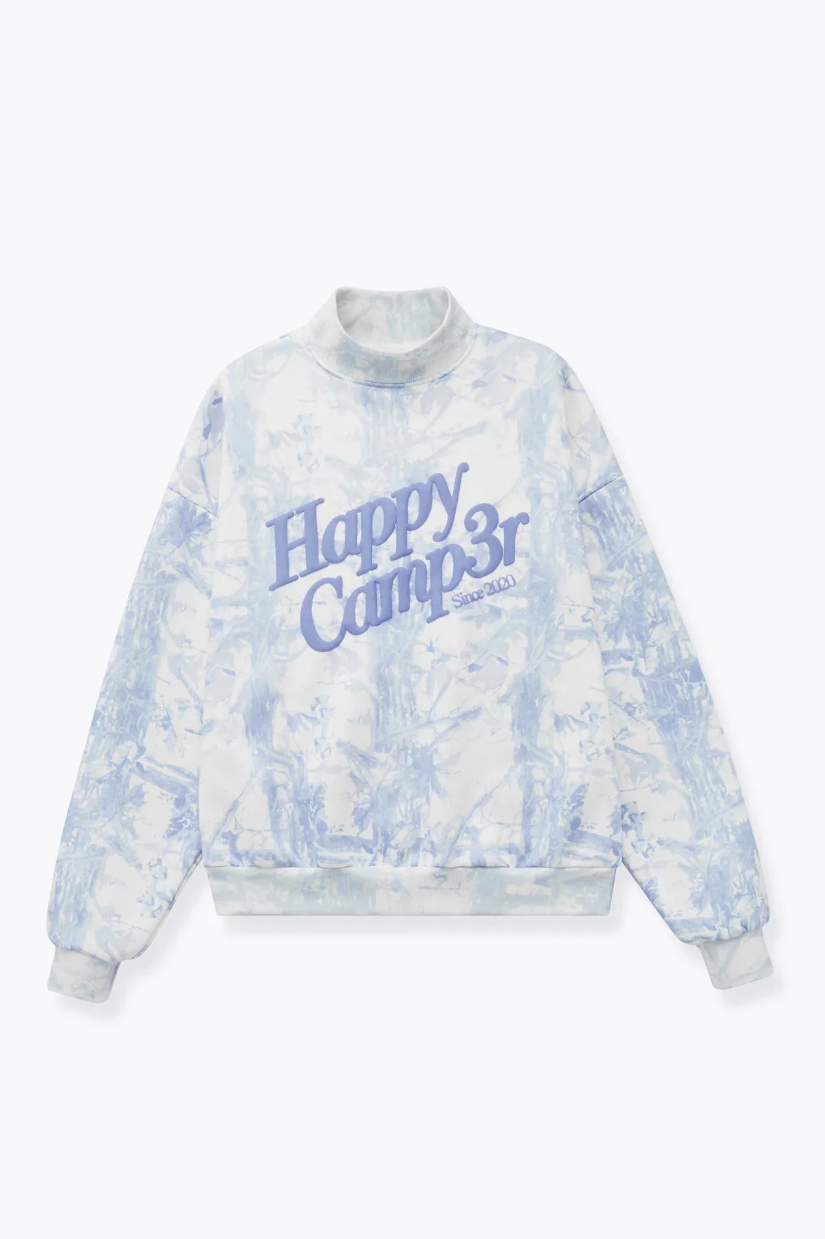 Blue Camo Mockneck Sweatshirt