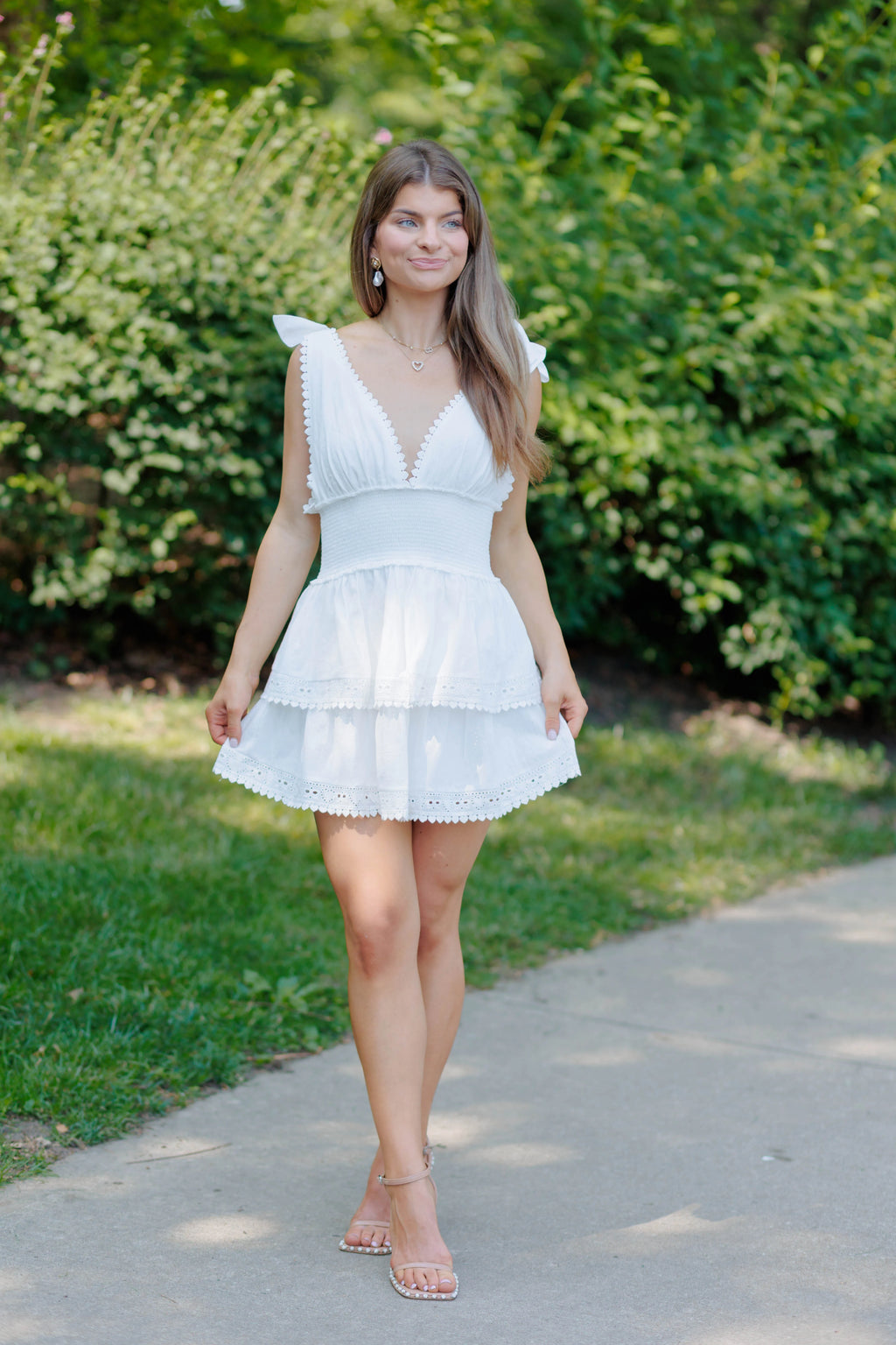 MEDIUM Molly Mini Dress - Solid White