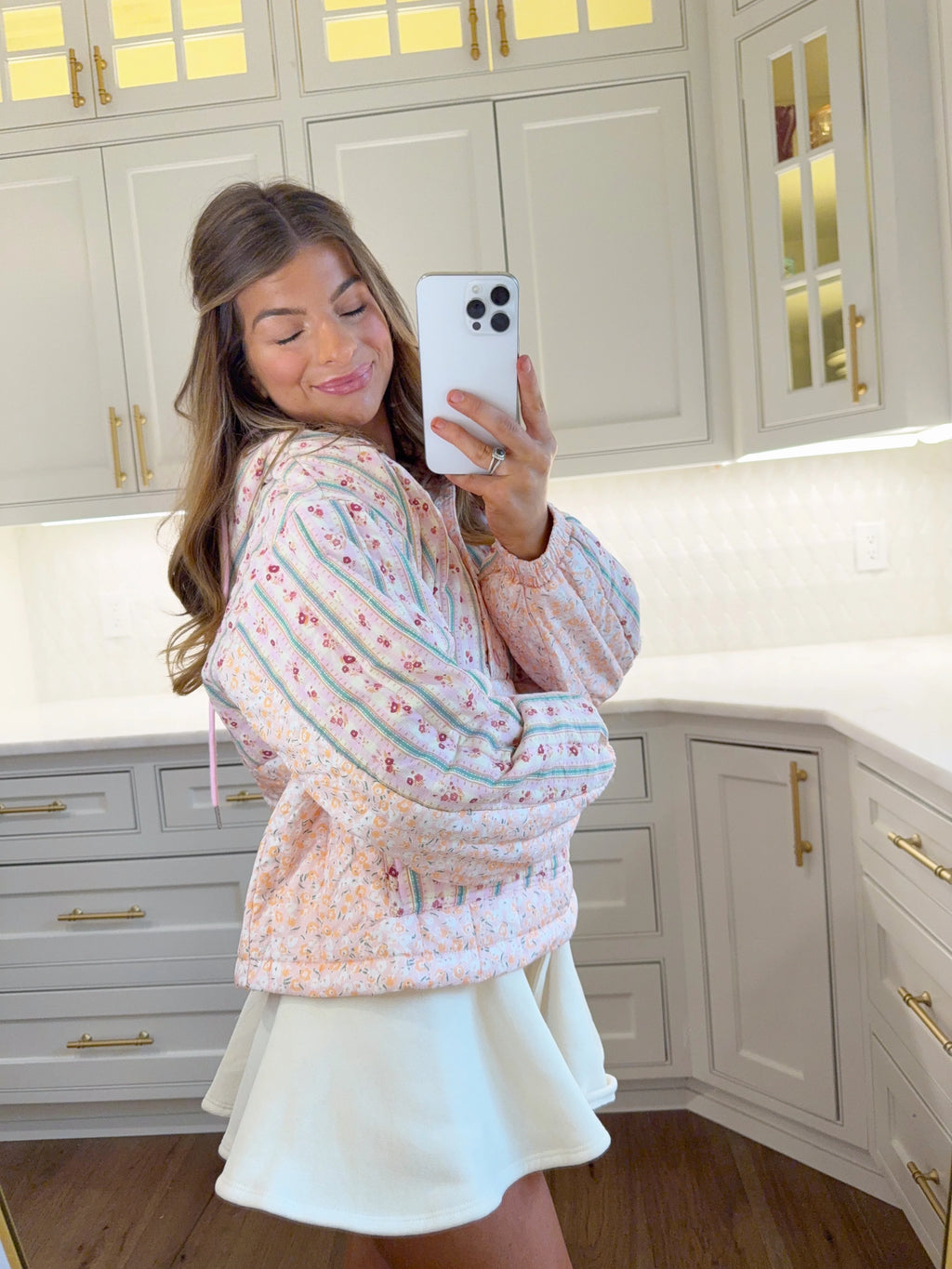 Keepsake Multi Floral Pullover - Pink / Cream