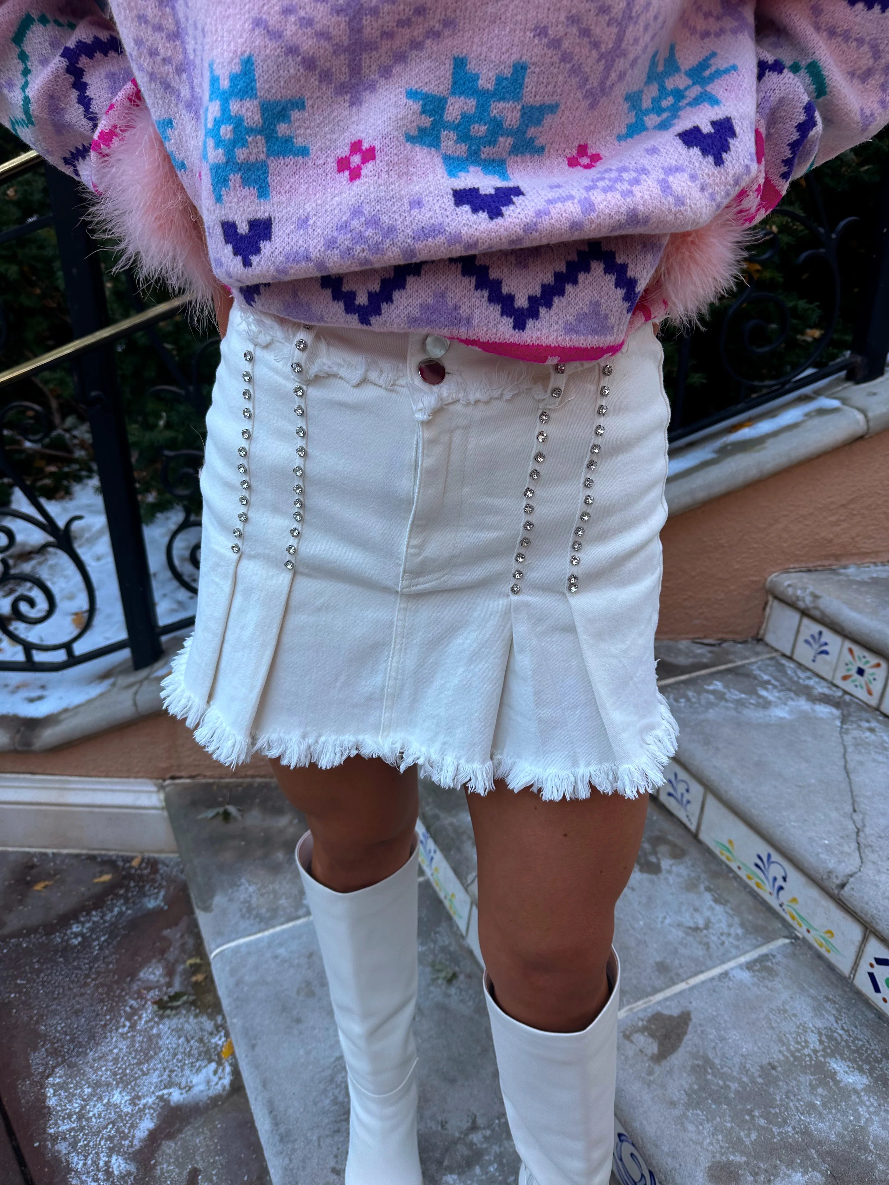 Dasher Pleated Mini Skort