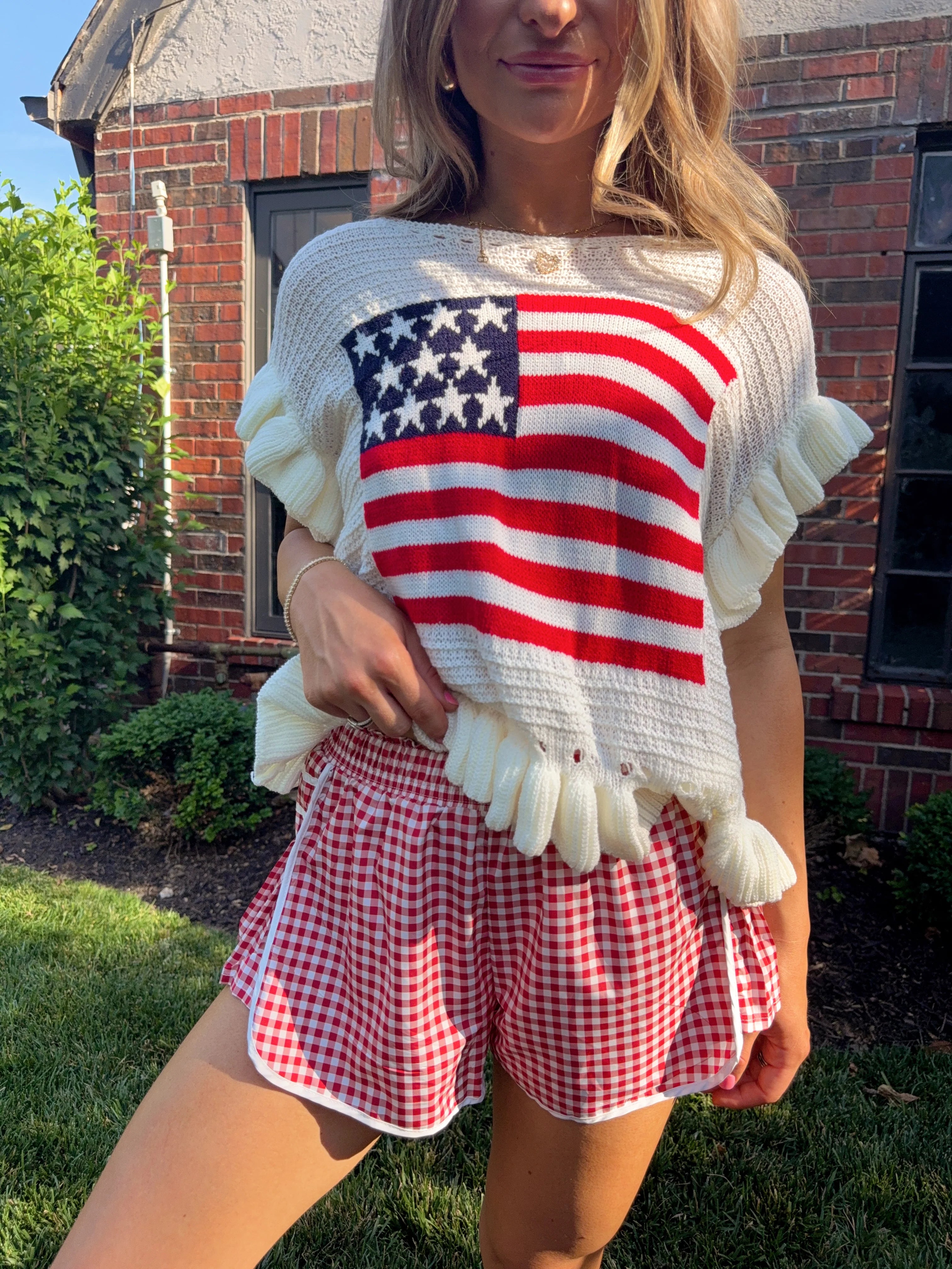 Ralphy Active Short - Red Gingham