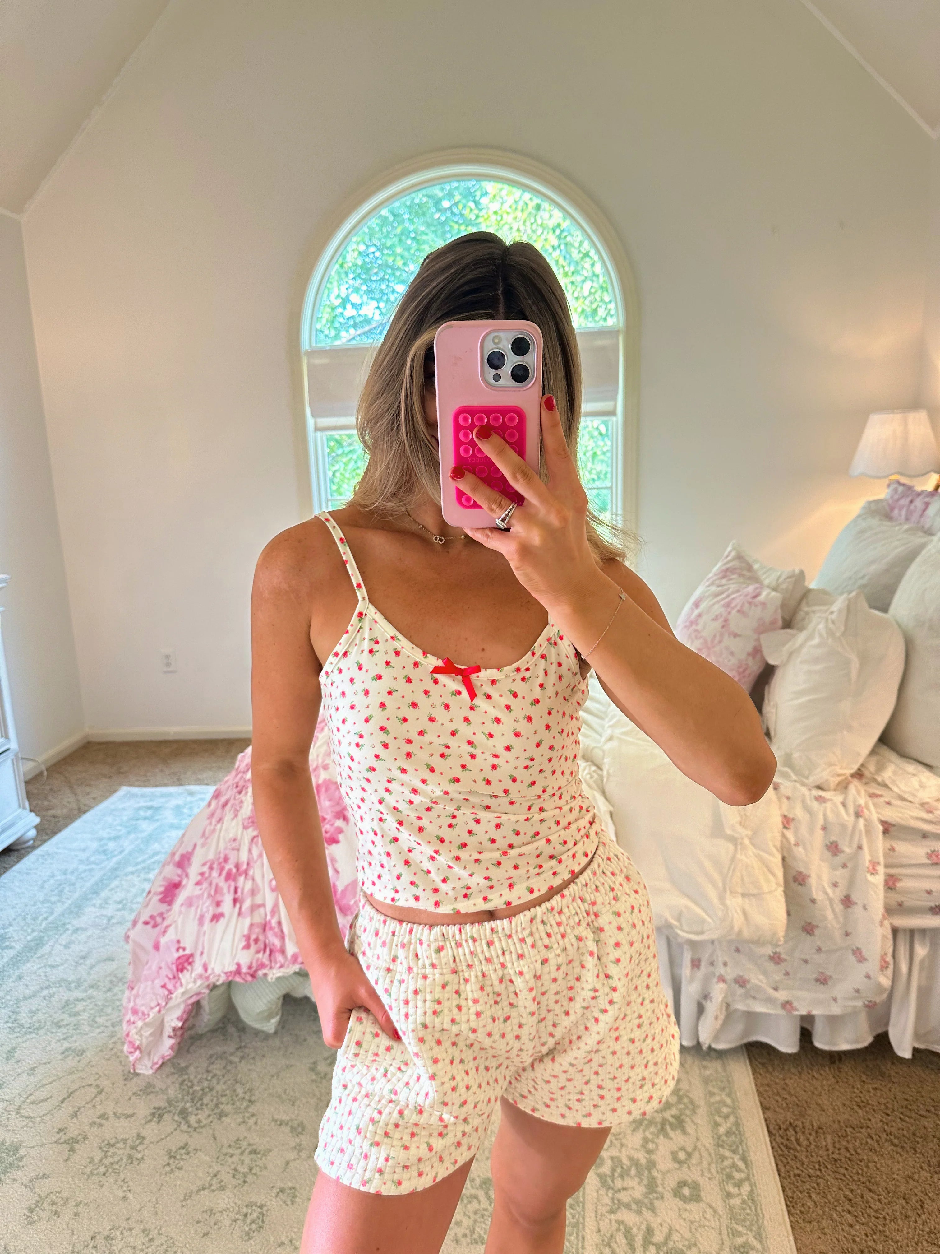 Hayride Baby Tank - Red Roses