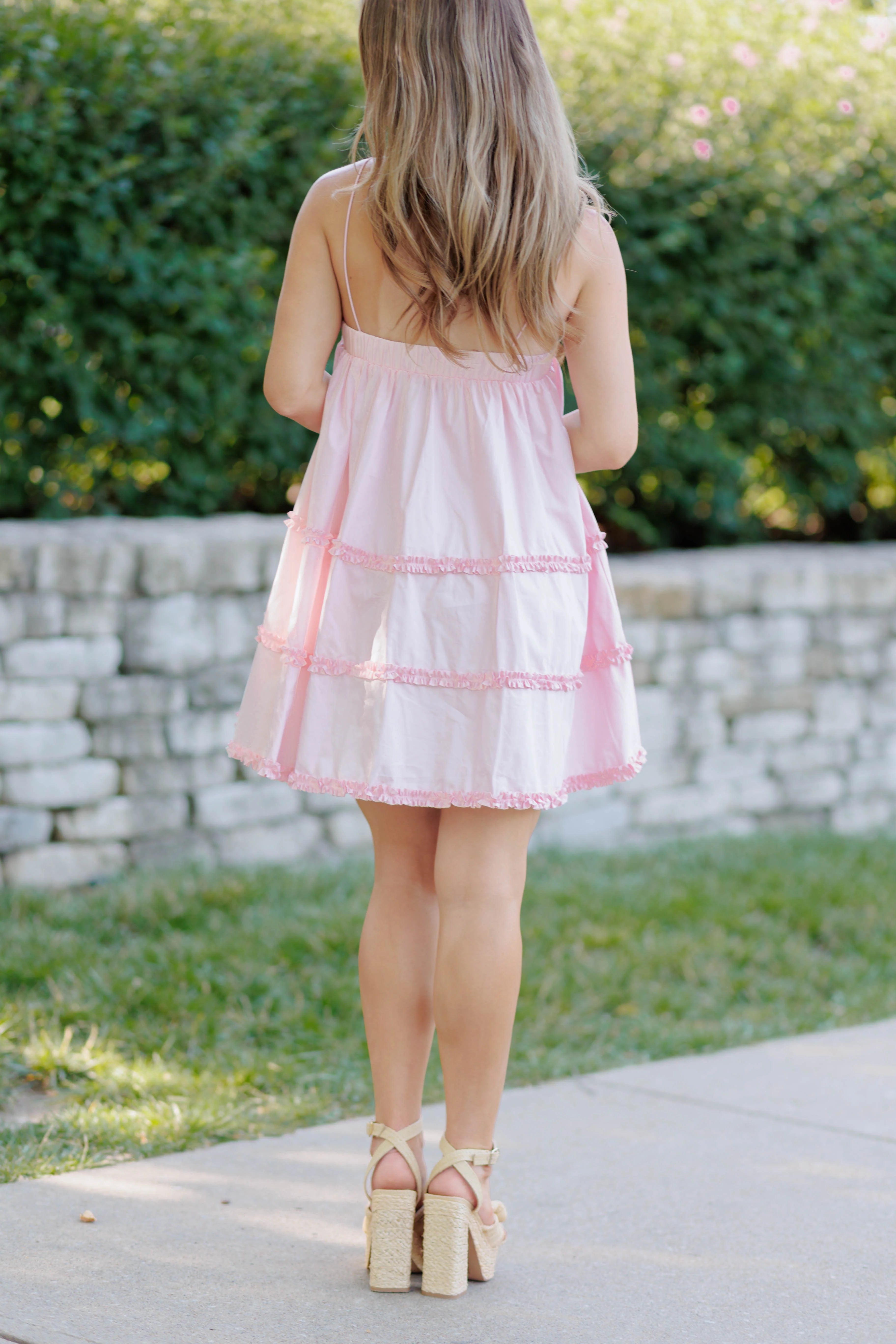 Bessie Mini Dress - Light Pink
