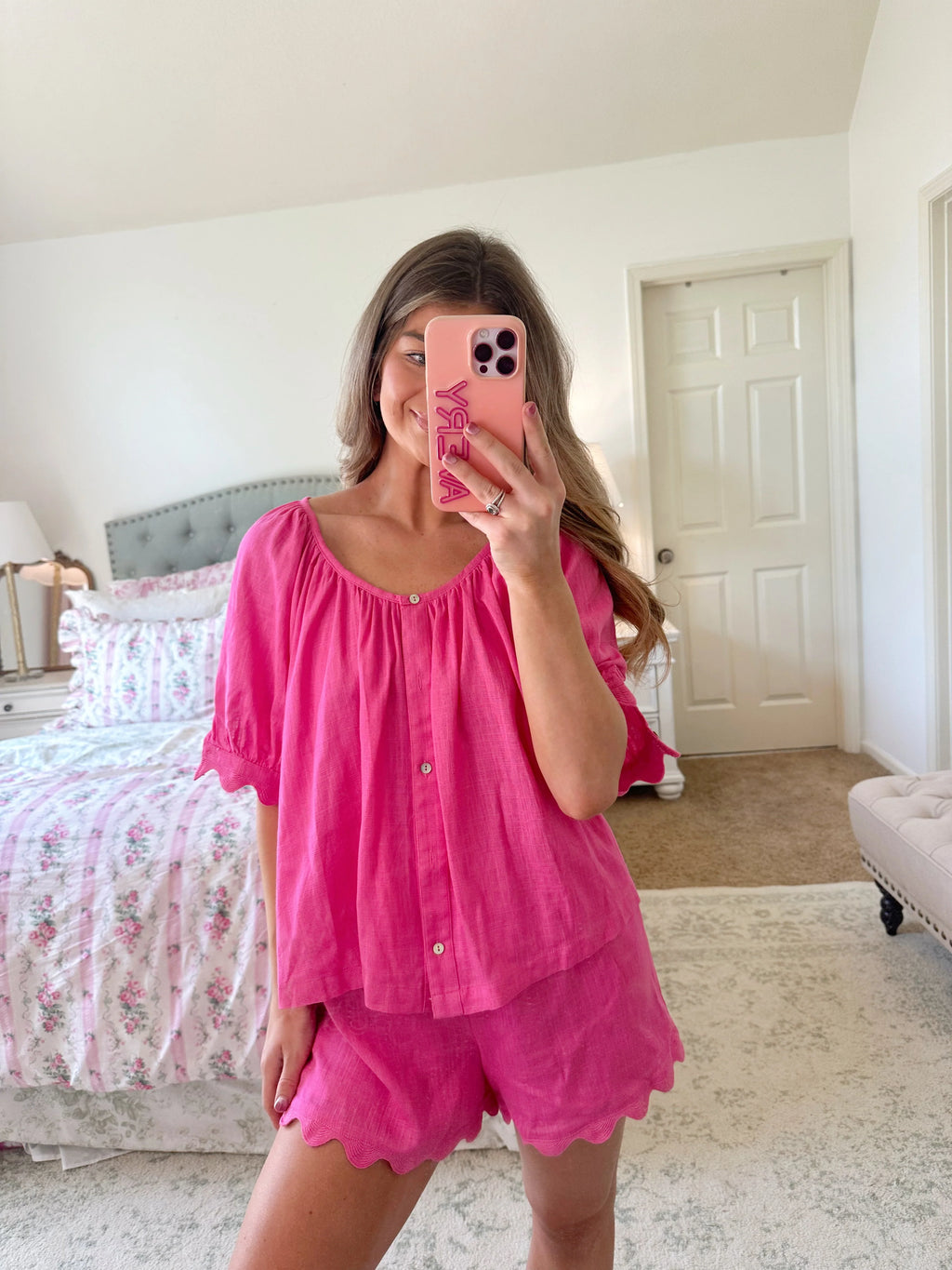 Loveable Lounge Set - Hot Pink