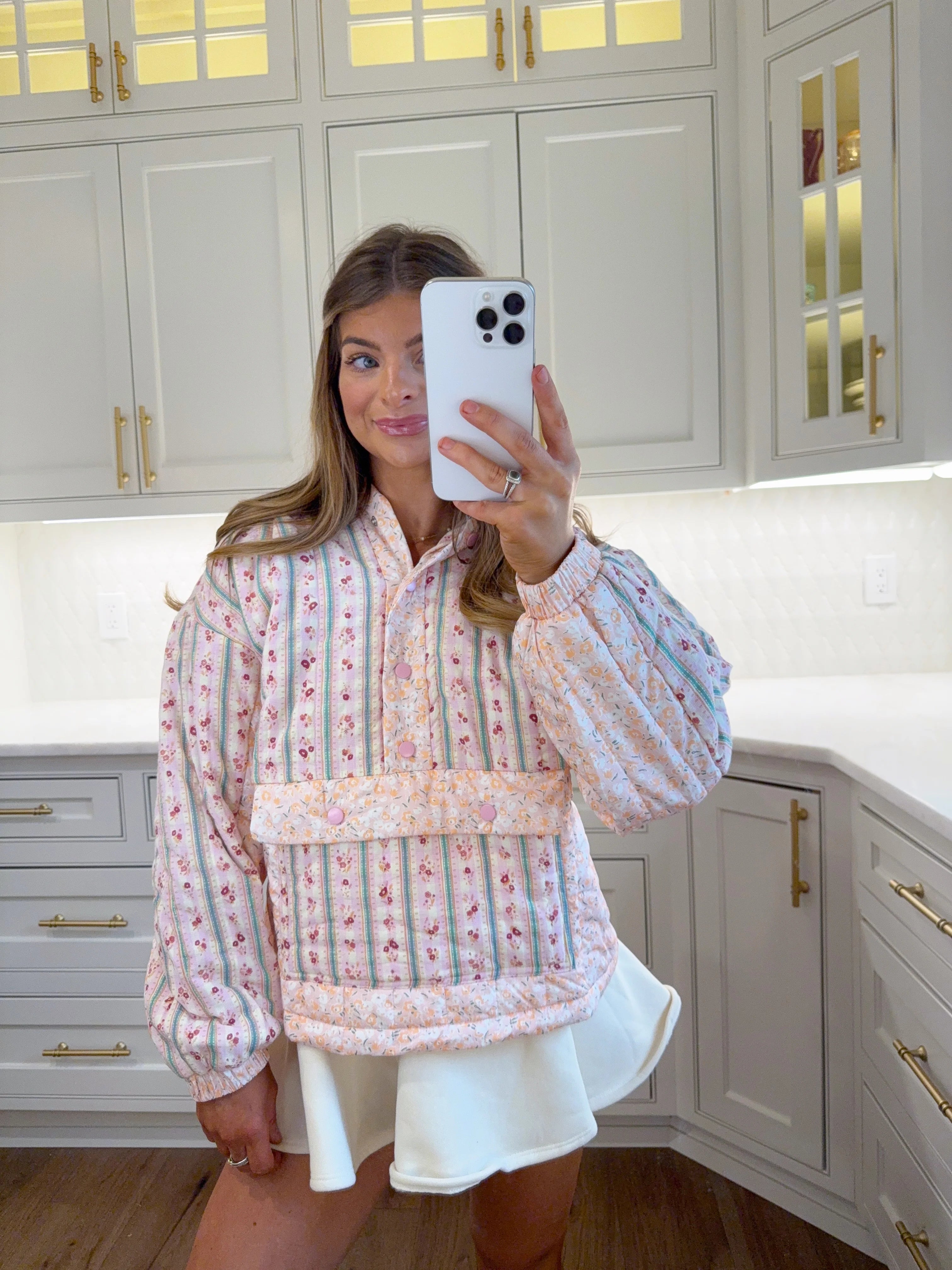 Keepsake Multi Floral Pullover - Pink / Cream