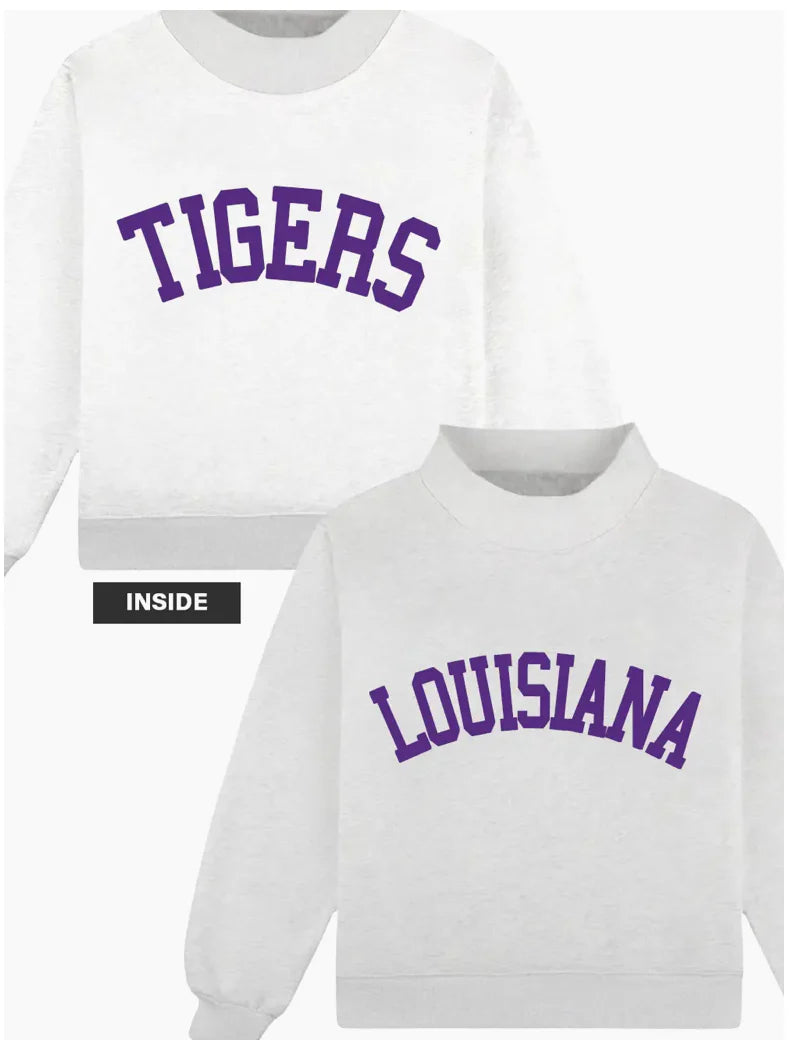 Louisiana REVERSIBLE Mockneck - PREORDER (SHIPS OCT 6th)