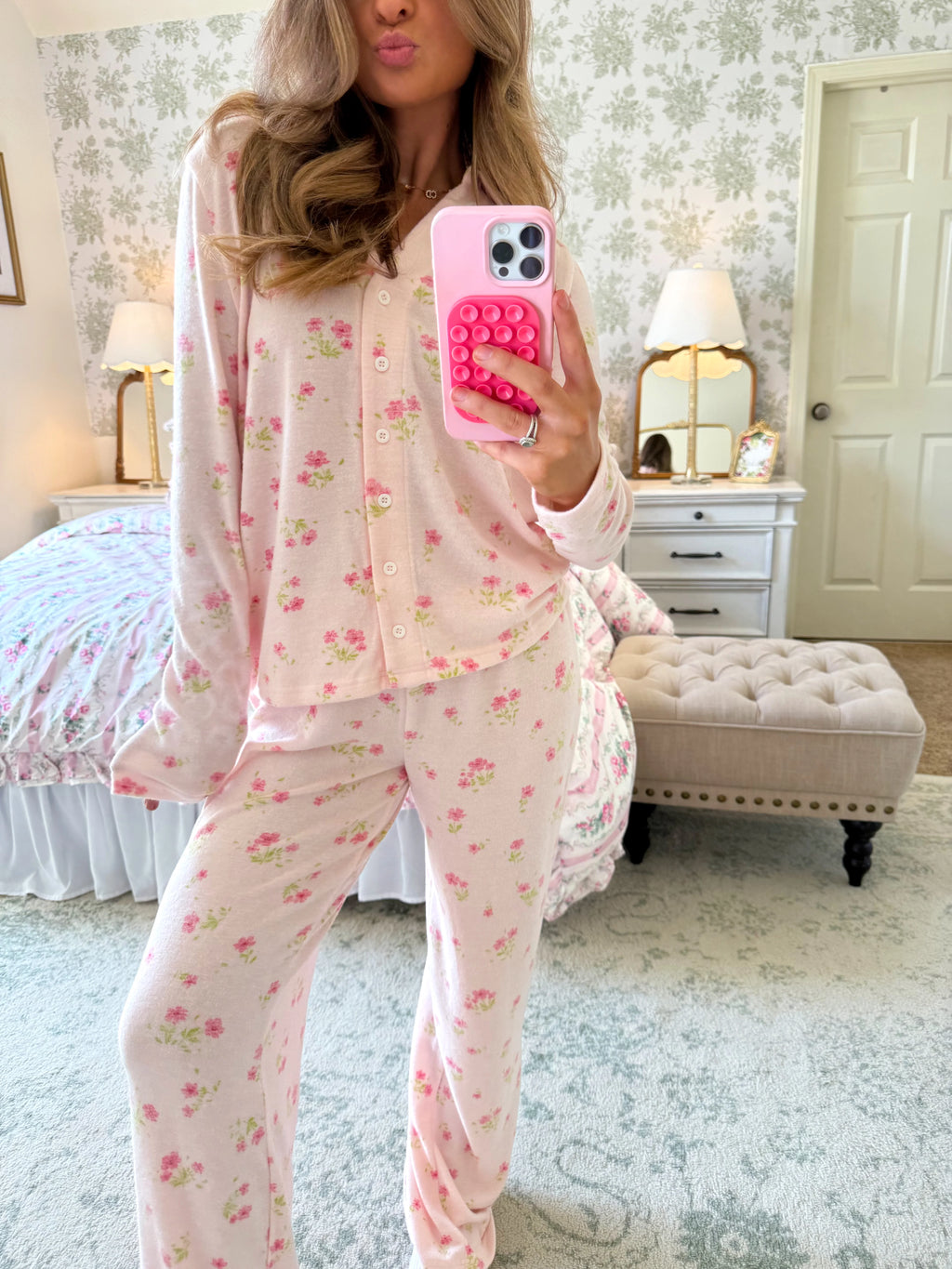 Daisy Pajama Set - Pink