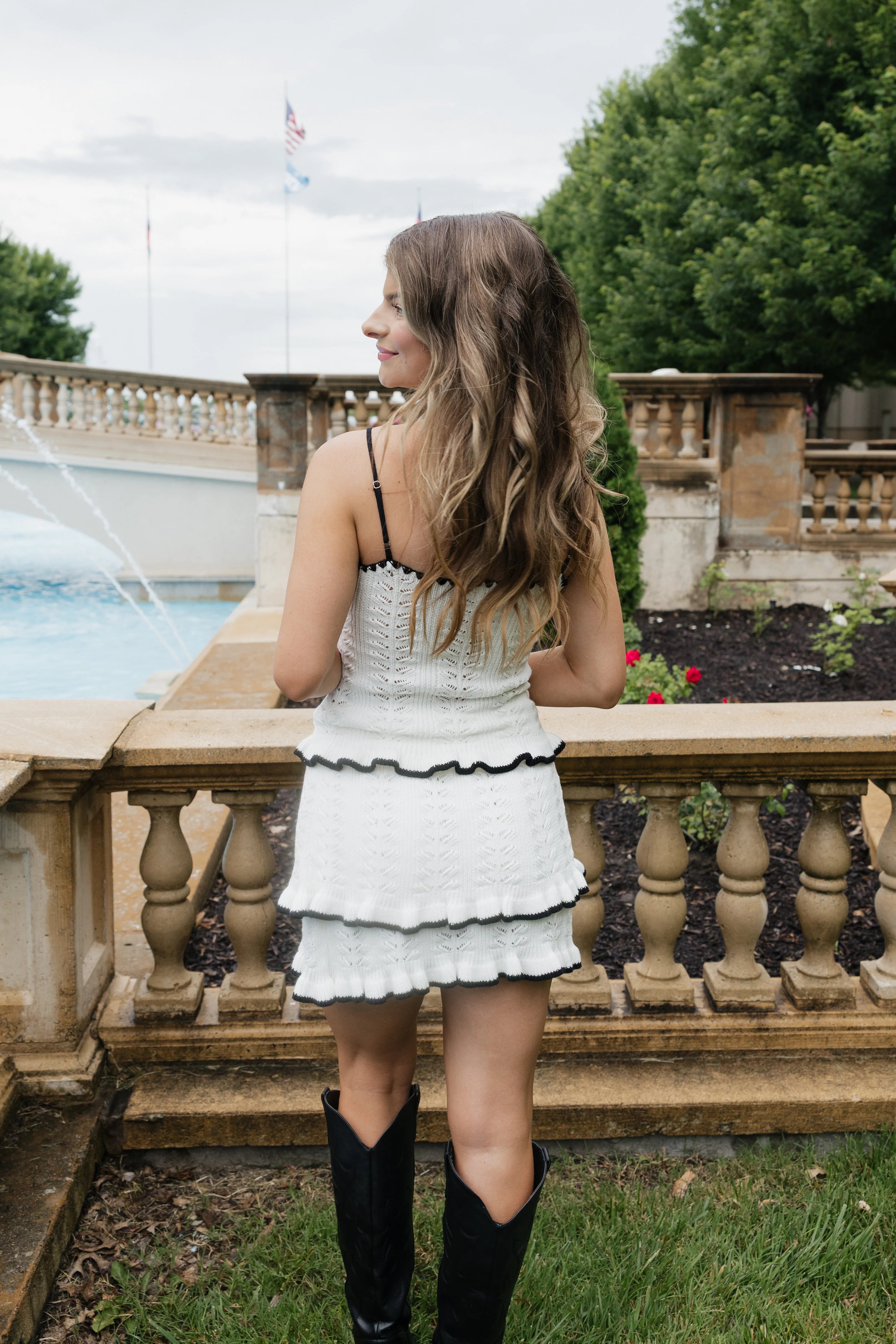 Ramy Knit Set - White / Black