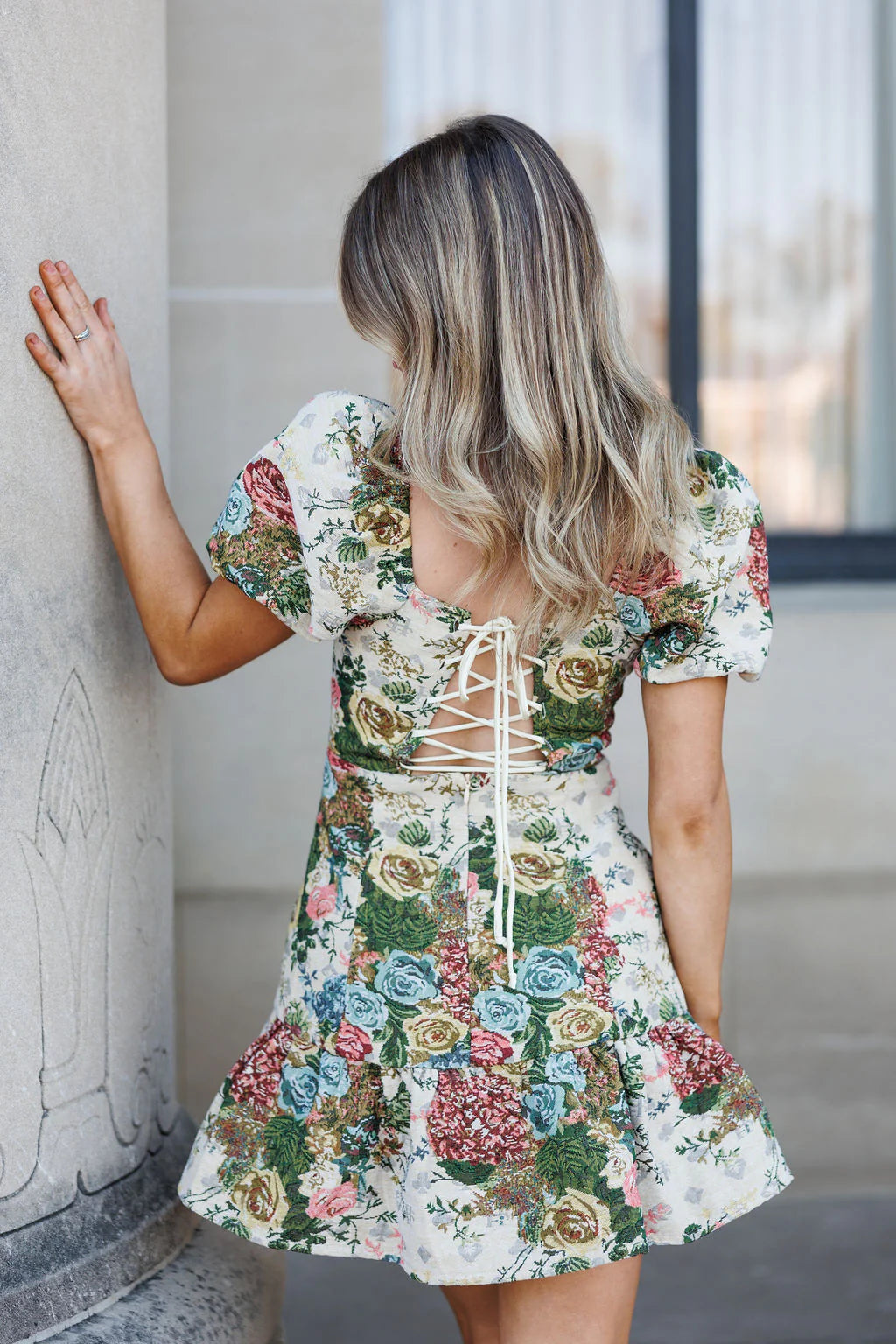 Whitmore Jaquared Mini Dress