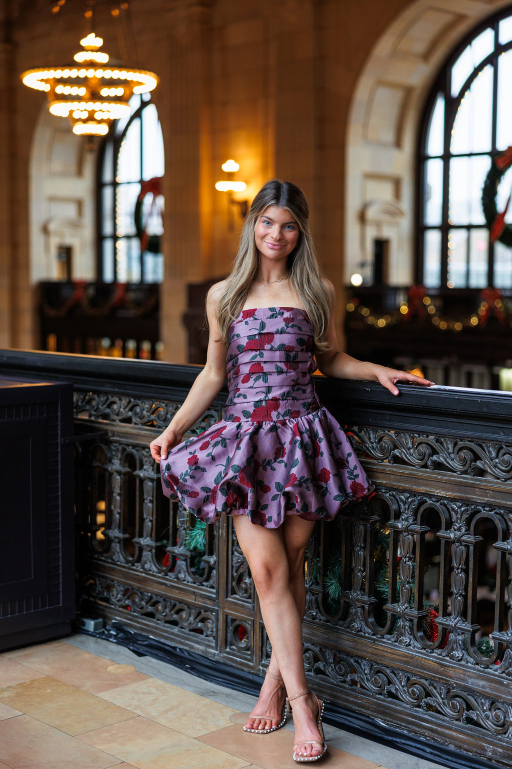 Christmas Waltz Bubble Mini Dress