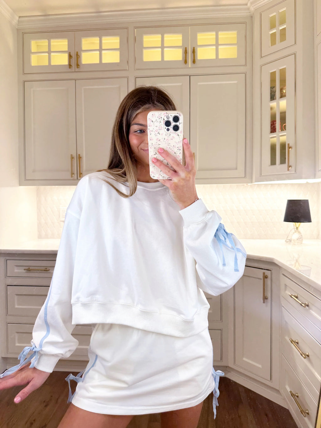 SKORT ONLY Sporty Girl Skort - White / Light Blue