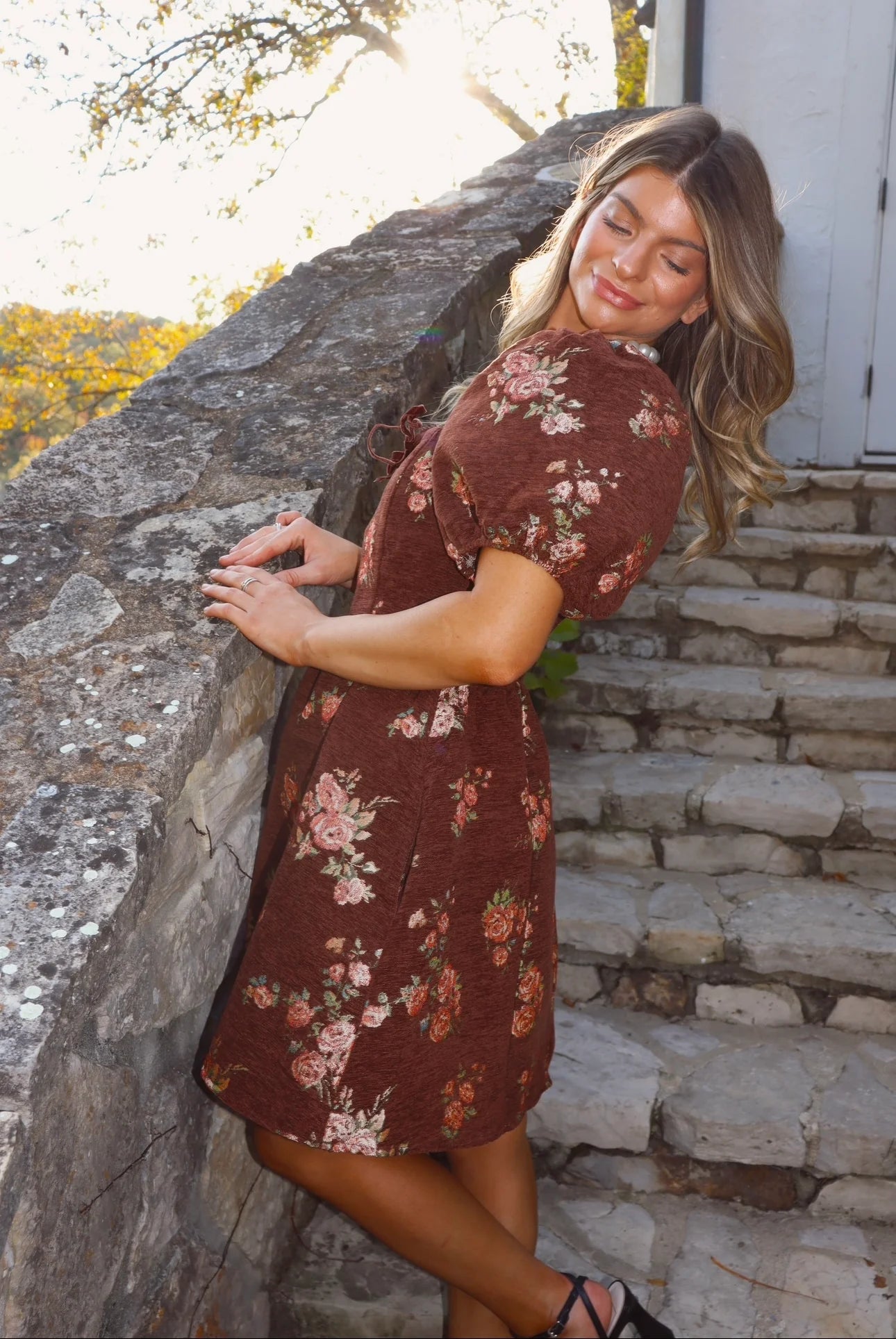 MEDIUM Truffle Floral Mini Dress