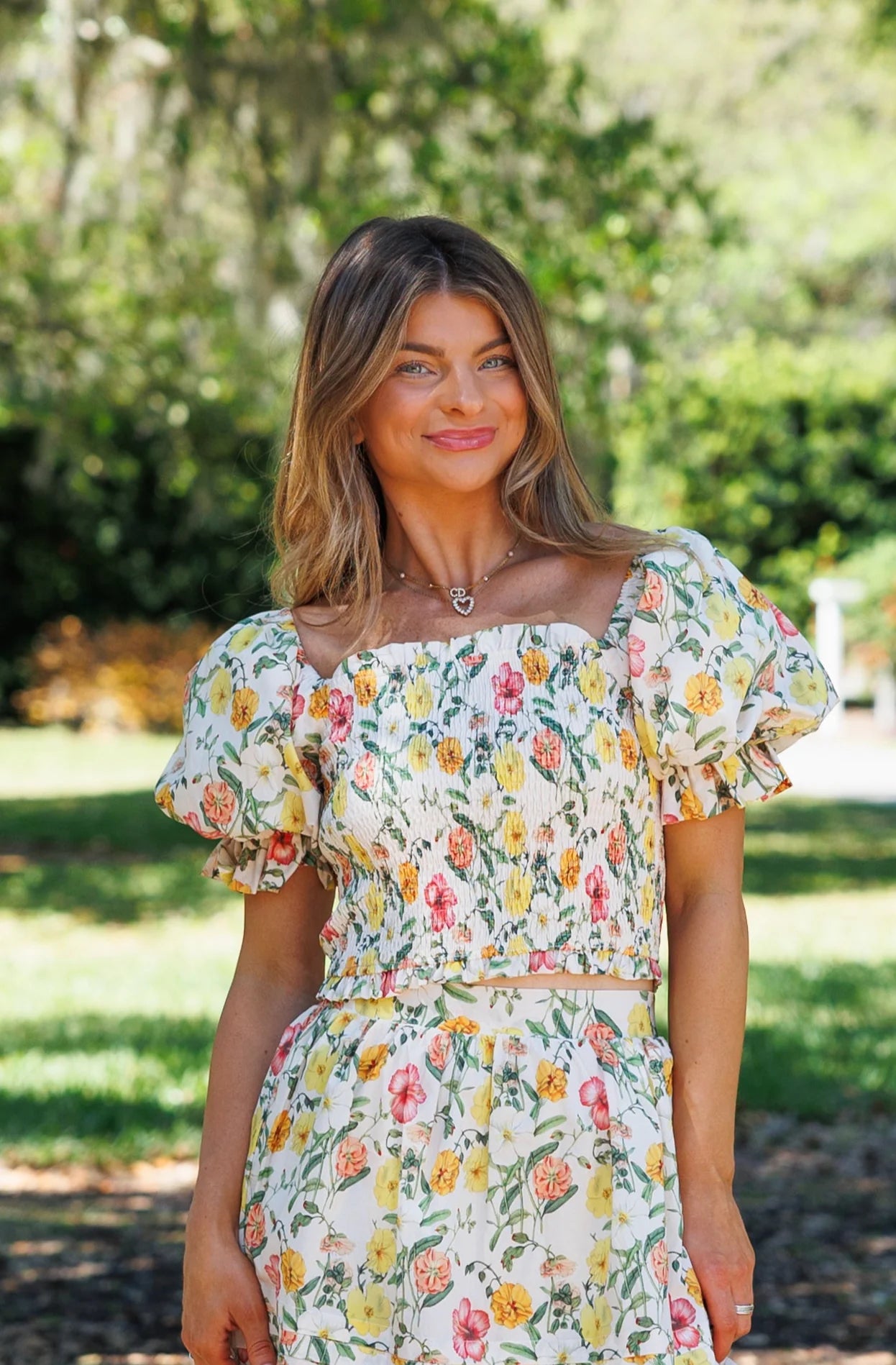 In Bloom Smocked Top