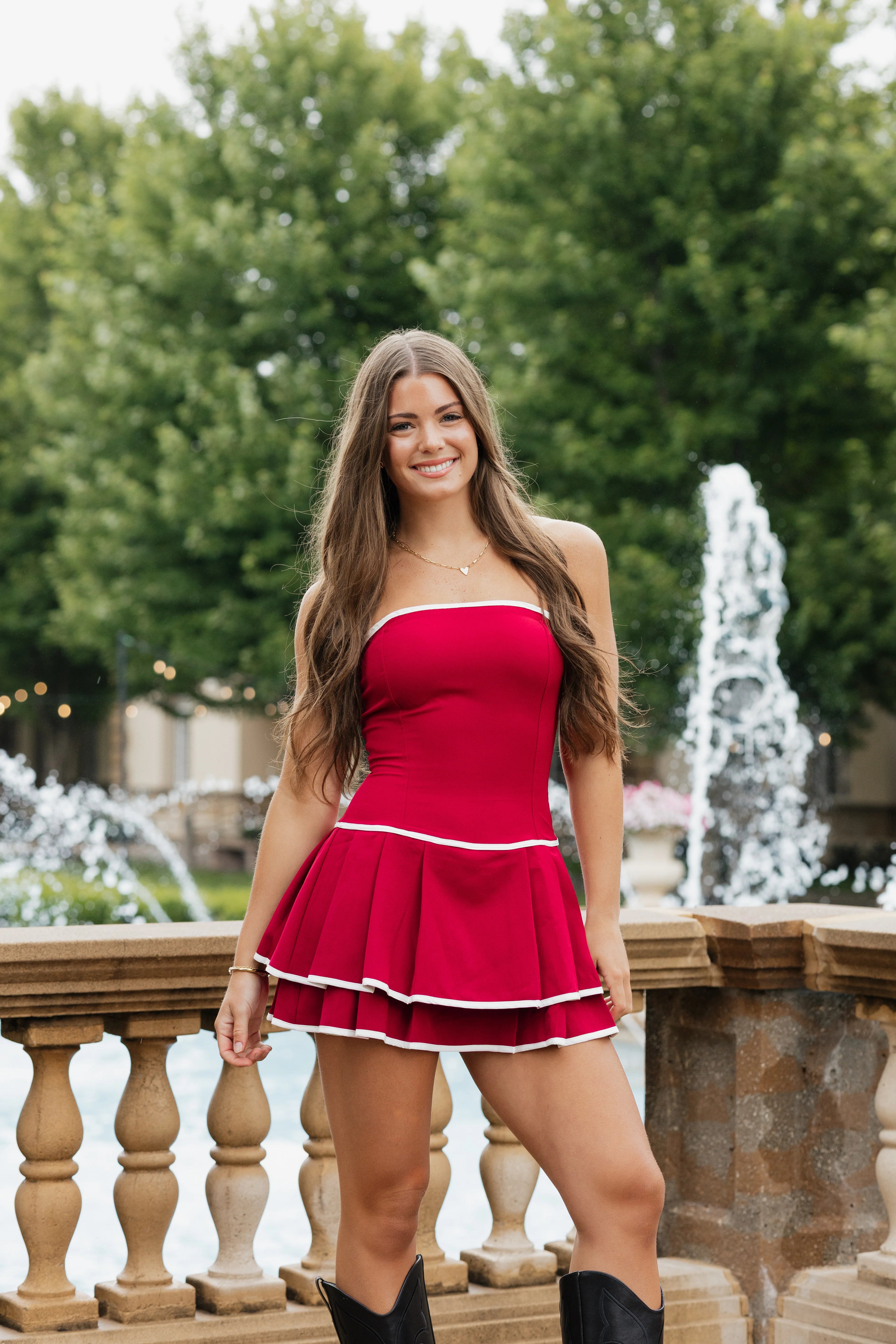 Carmen Romper - Crimson