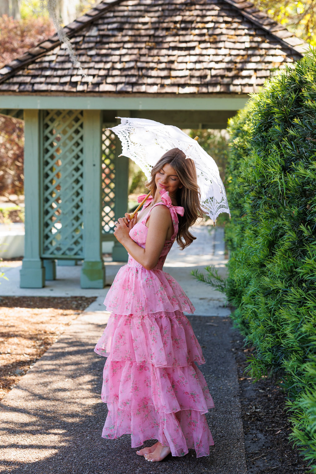 Florence Maxi Dress - Pink Floral