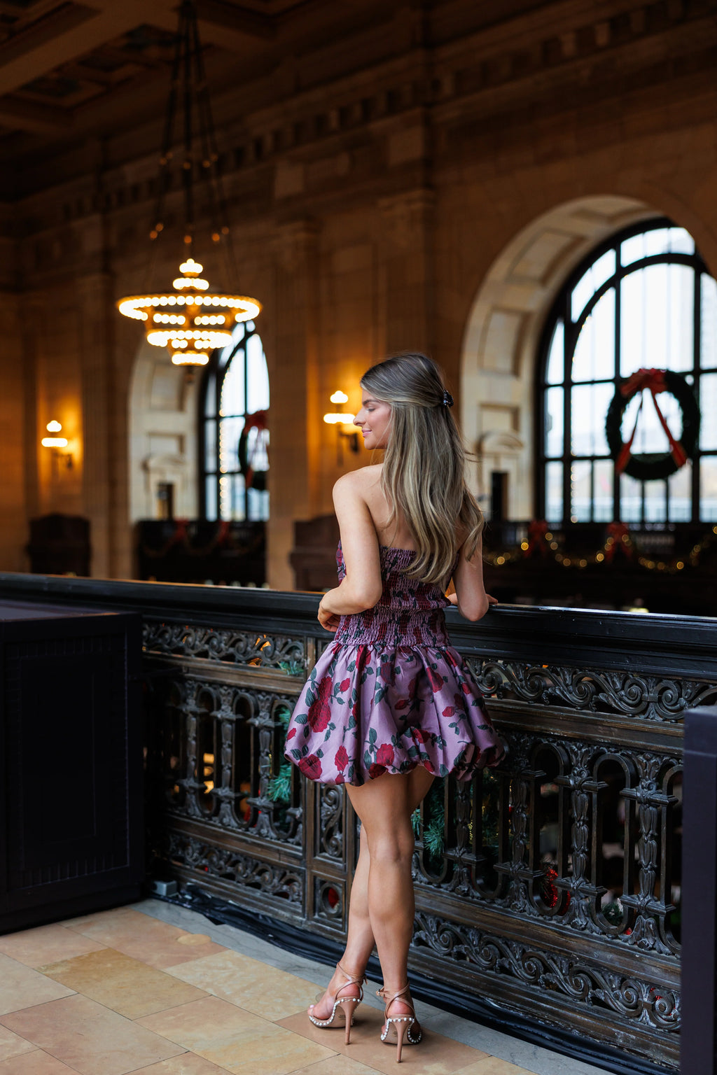 Christmas Waltz Bubble Mini Dress