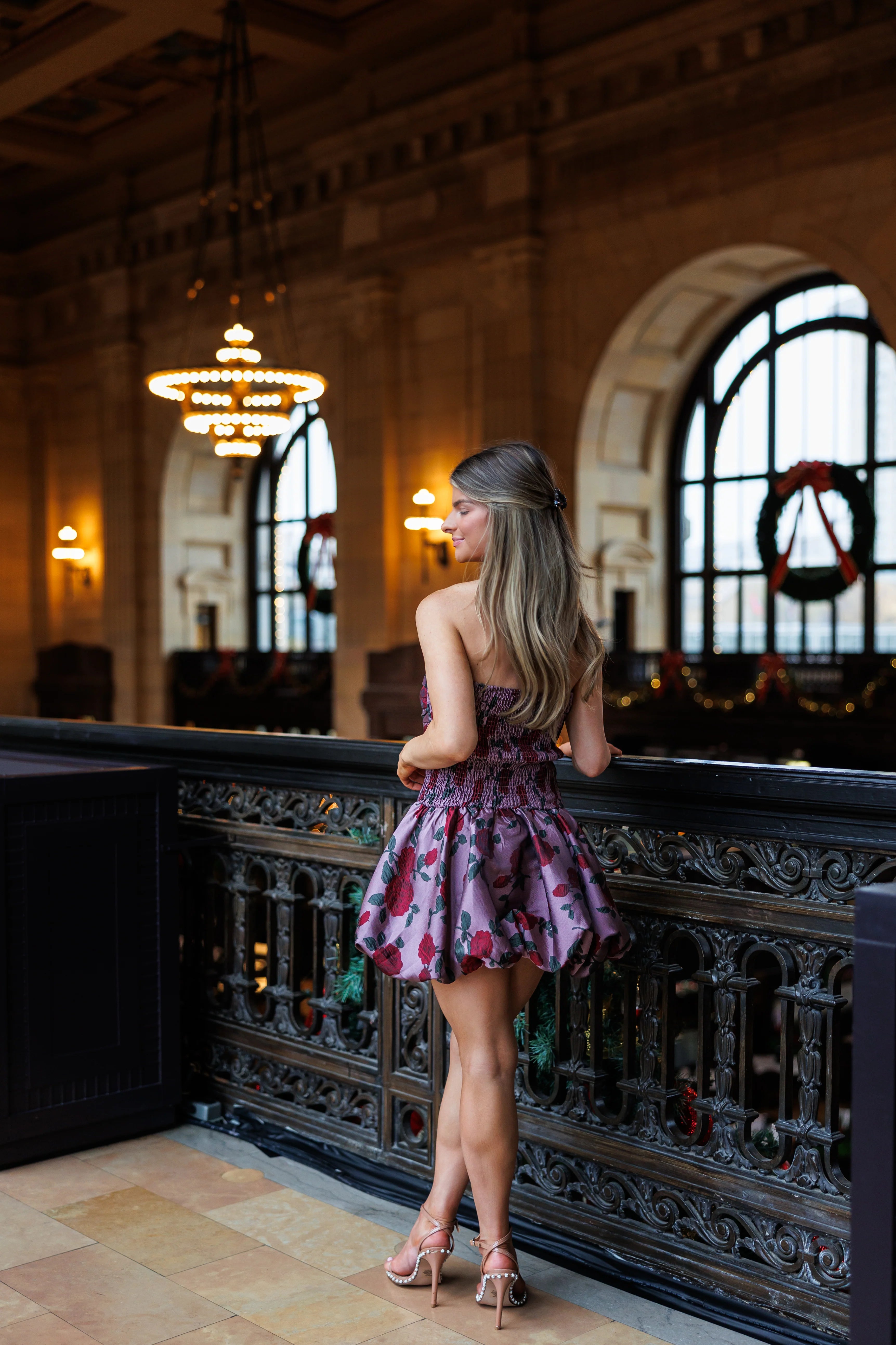 Christmas Waltz Bubble Mini Dress