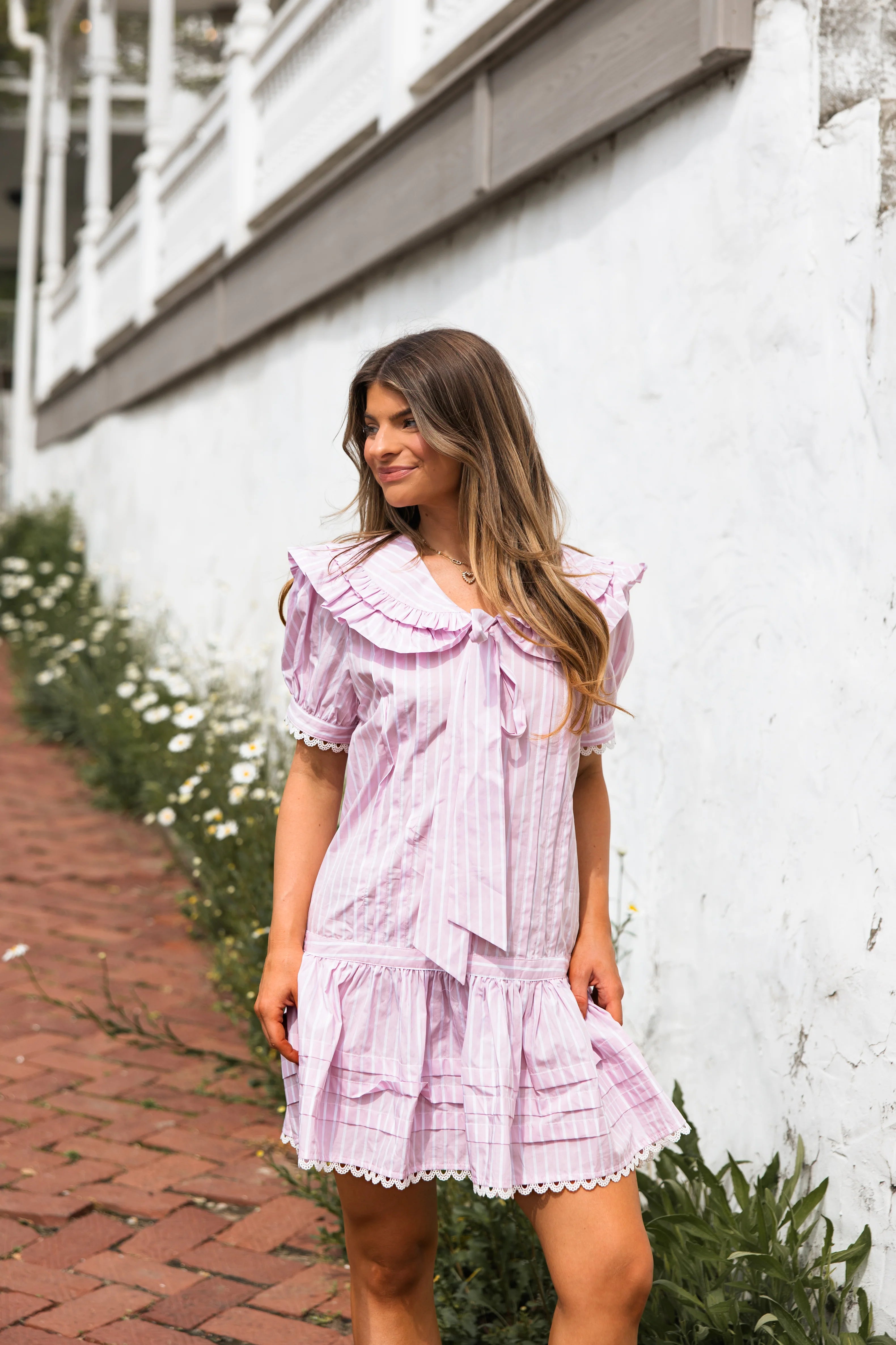 Elowen Mini Dress - Lilac