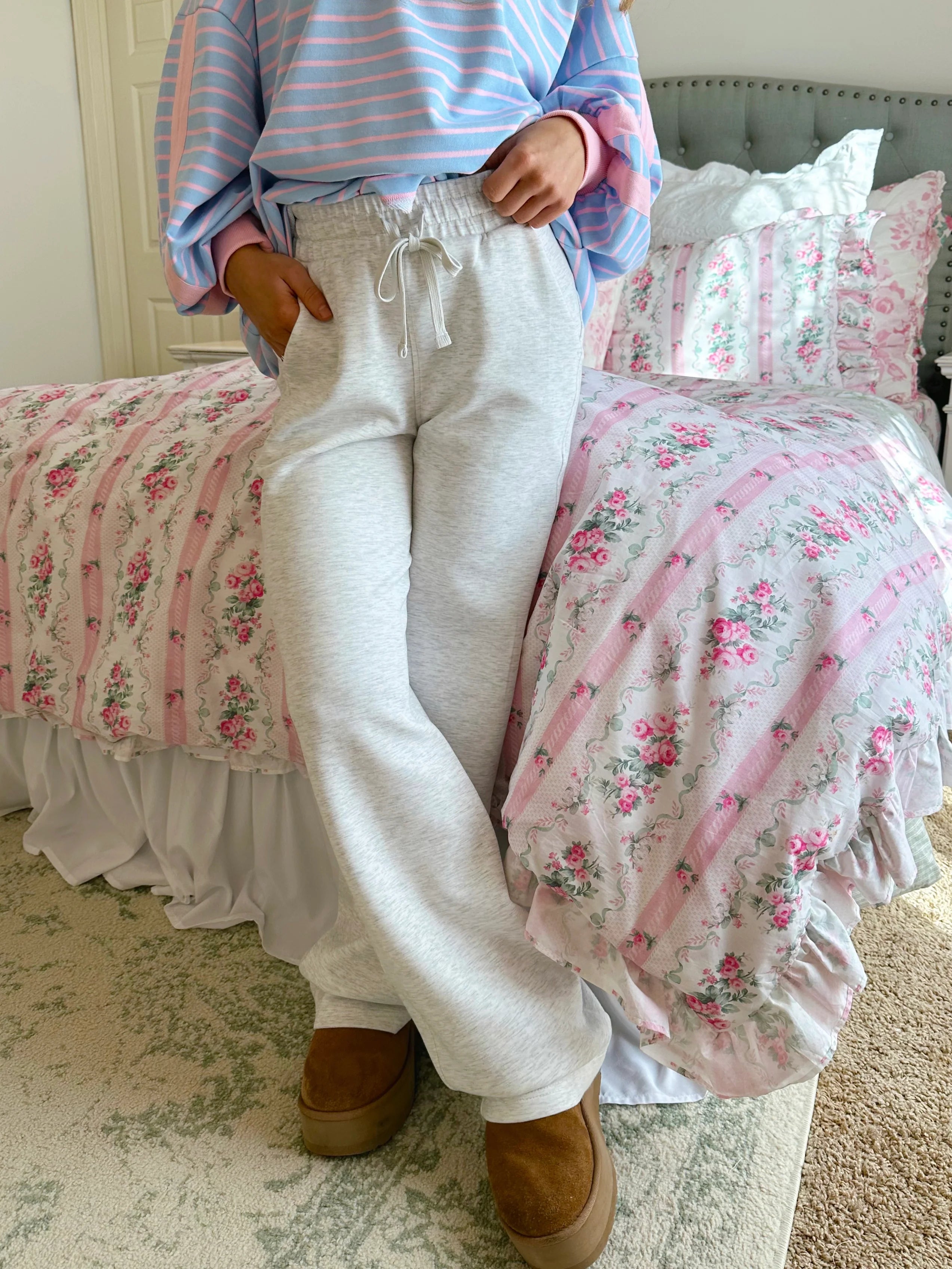 Do Not Disturb Scuba Pant - Heathered Grey