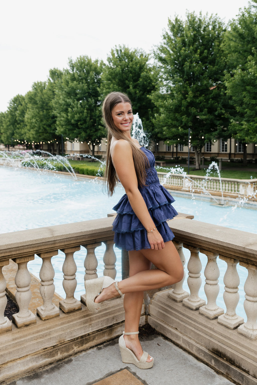 Reece Mini Dress - Navy