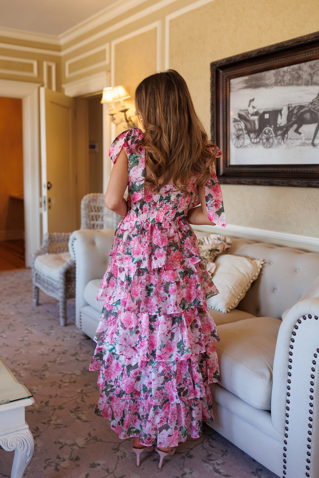 Rosebelle Tiered Midi Dress