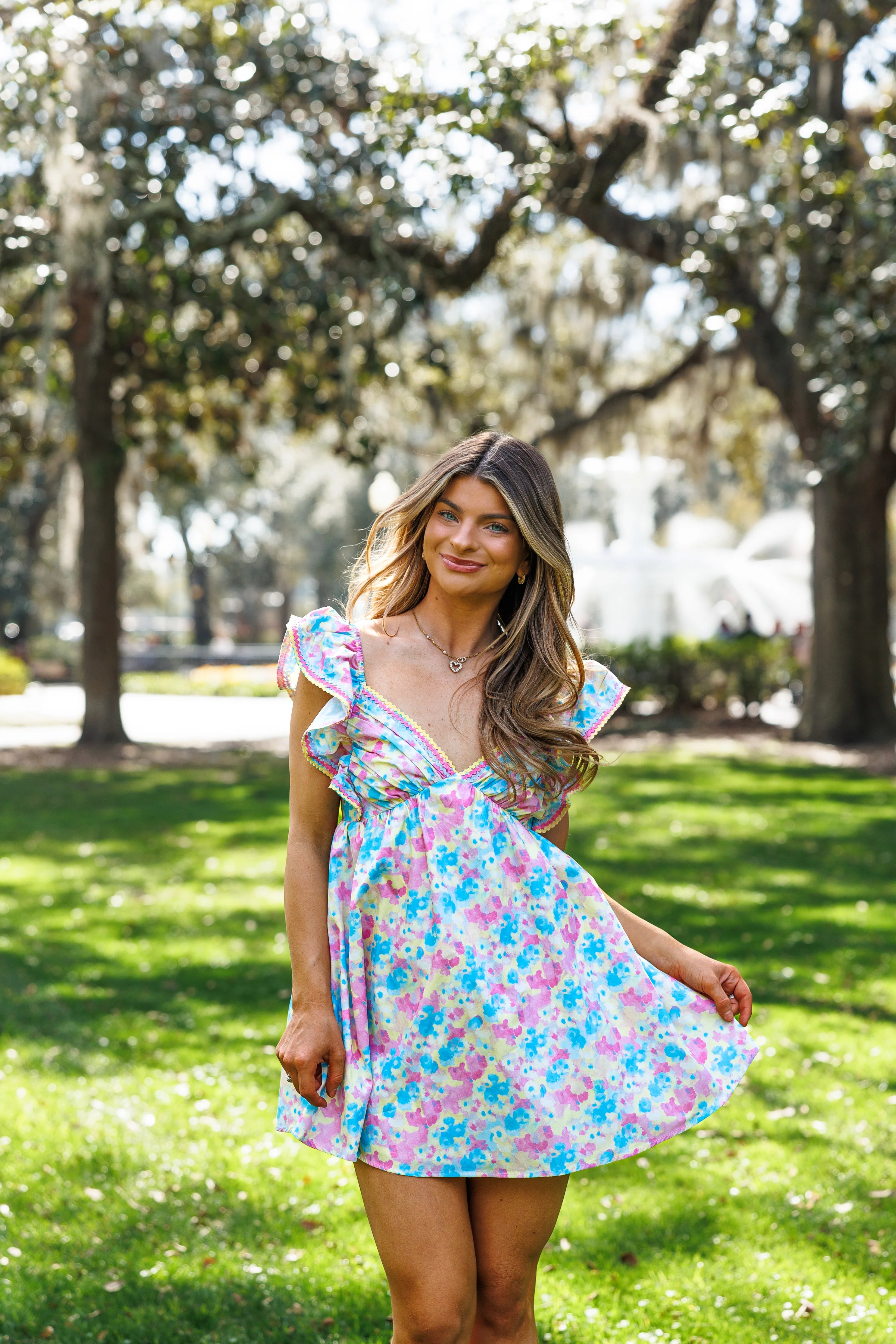 Blake Watercolor Mini Dress