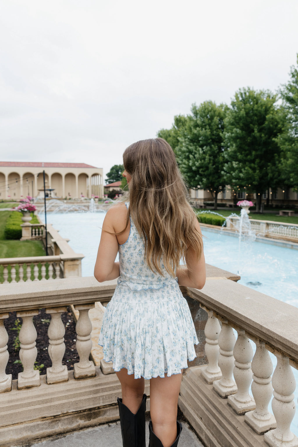Conway Floral Set - Blue / White