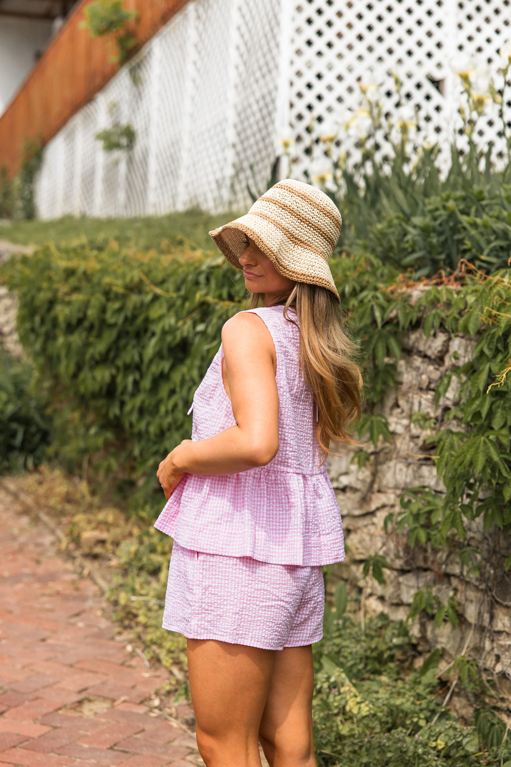 LARGE Victoria Gingham  Set - Pink