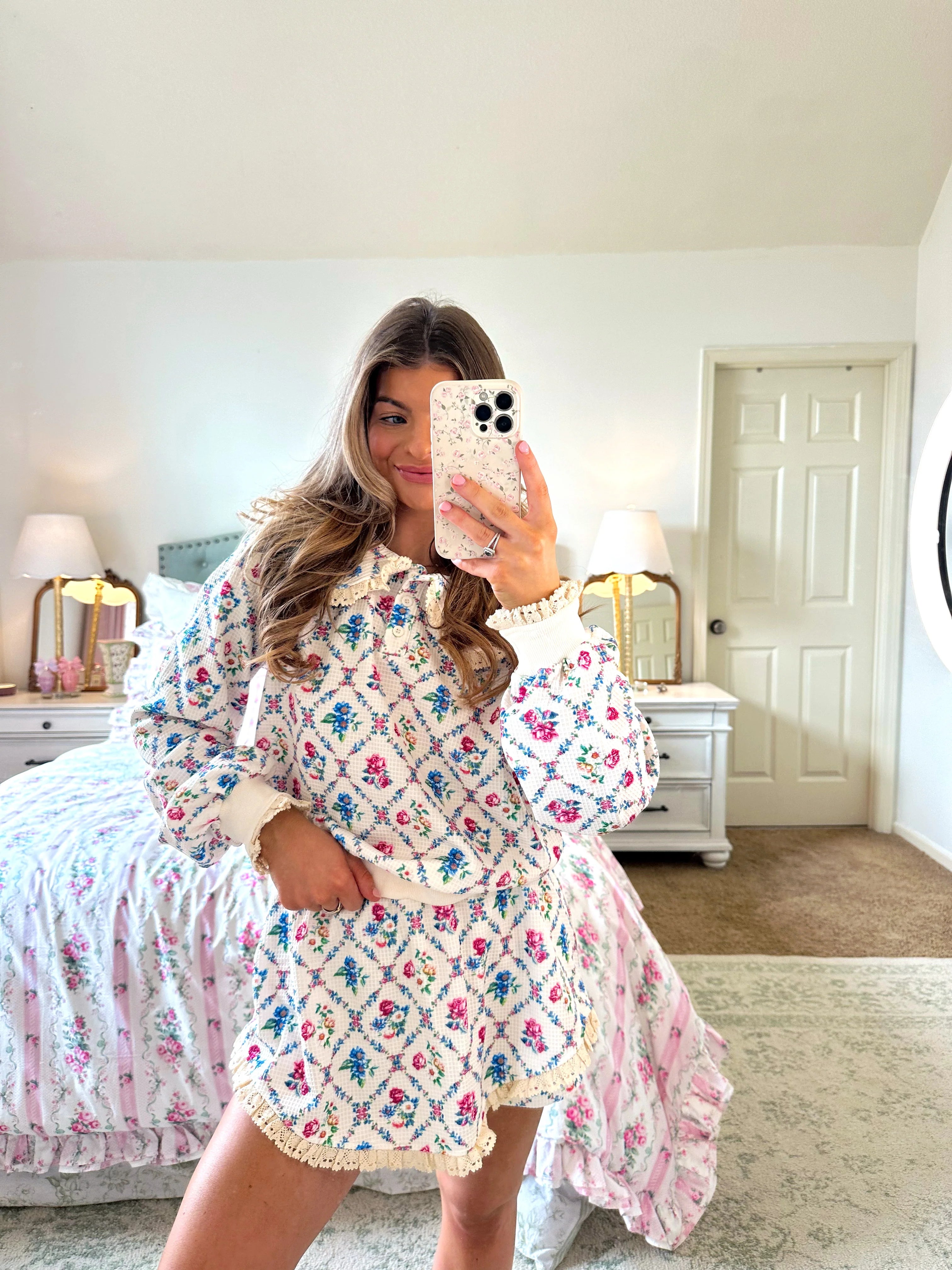 Goldie Vintage Floral Lounge Set